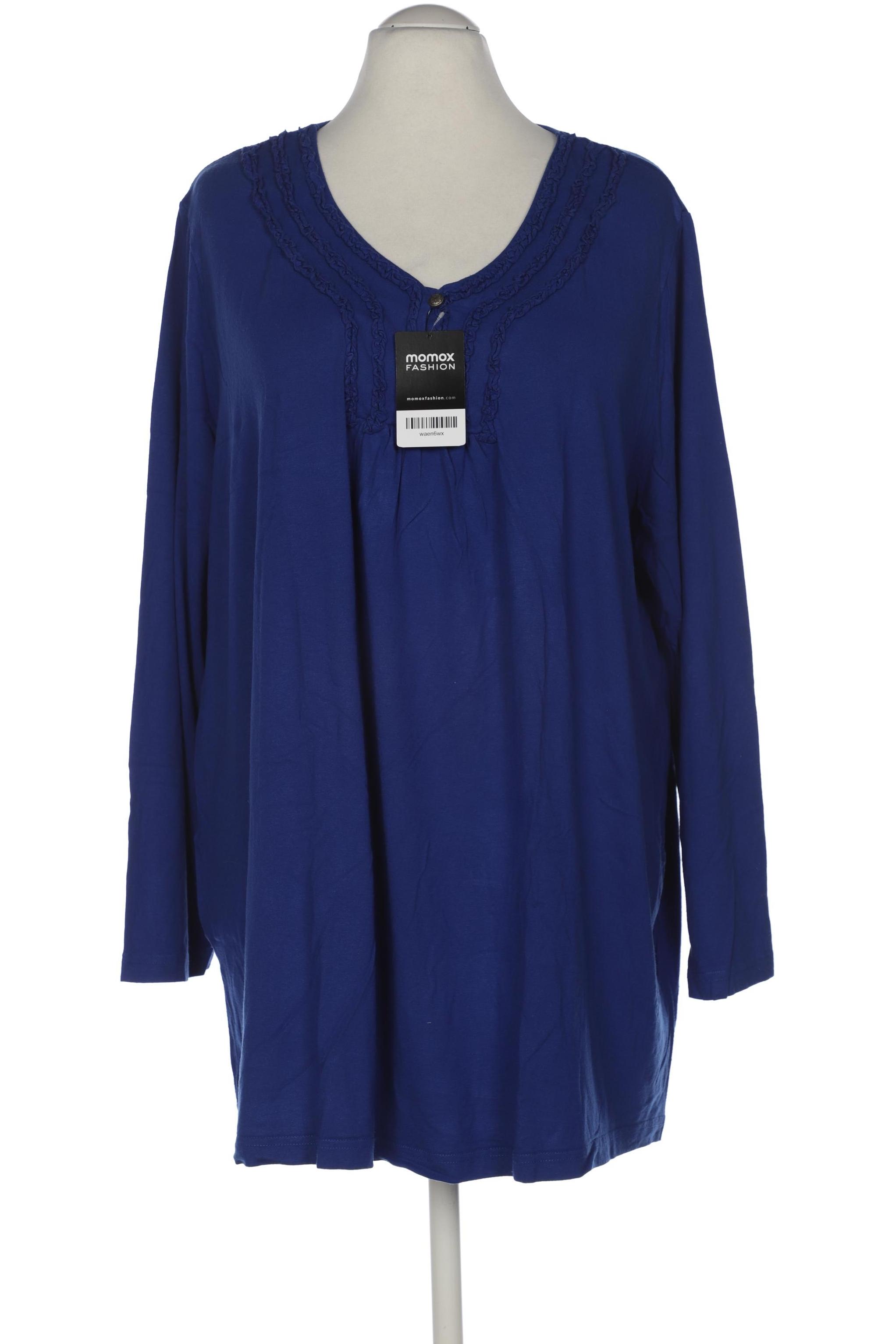 

Ulla Popken Damen Langarmshirt, blau, Gr. 54