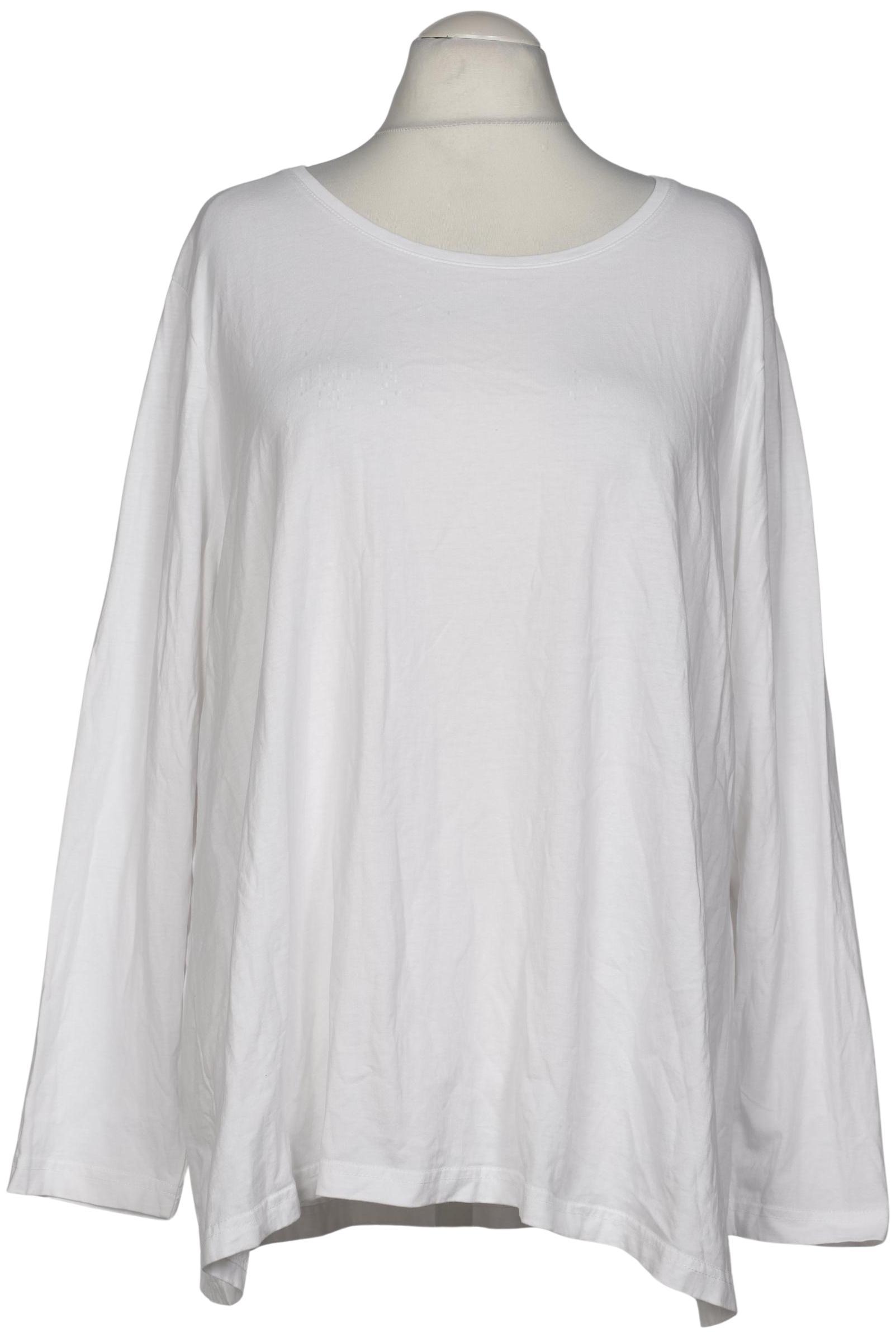 

Ulla Popken Damen Langarmshirt, weiß, Gr. 54