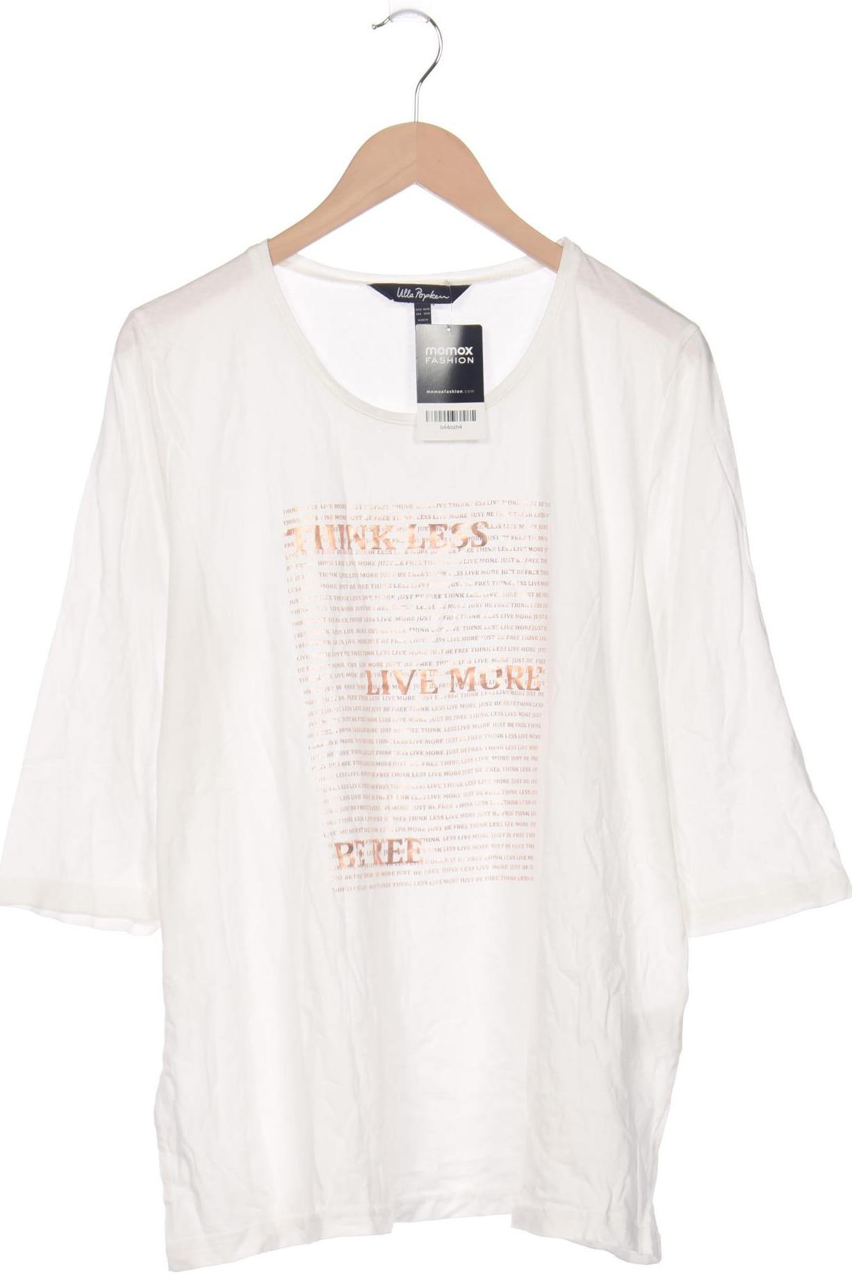 

Ulla Popken Damen Langarmshirt, weiß, Gr. 46