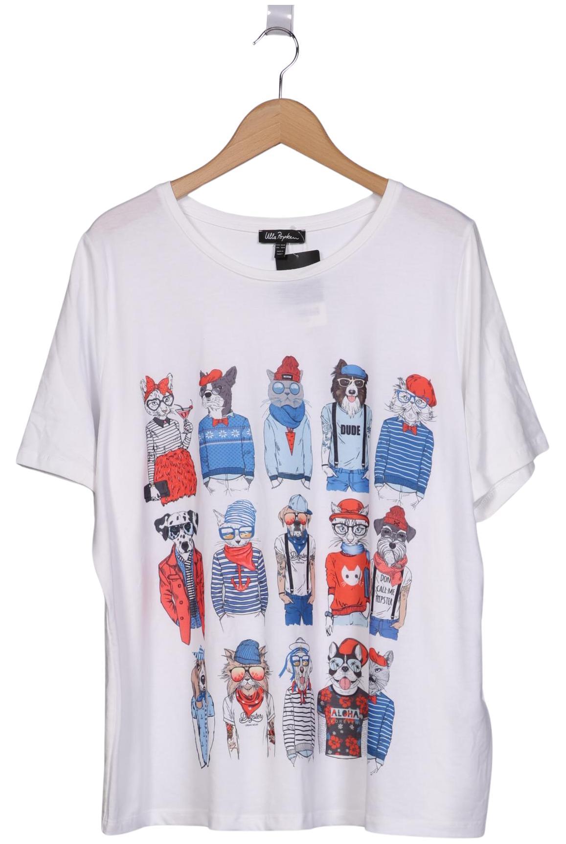

Ulla Popken Damen T-Shirt, weiß, Gr. 46
