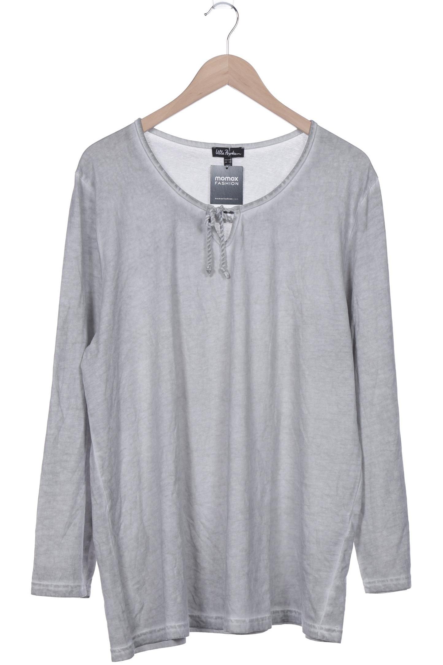 

Ulla Popken Damen Langarmshirt, grau, Gr. 46