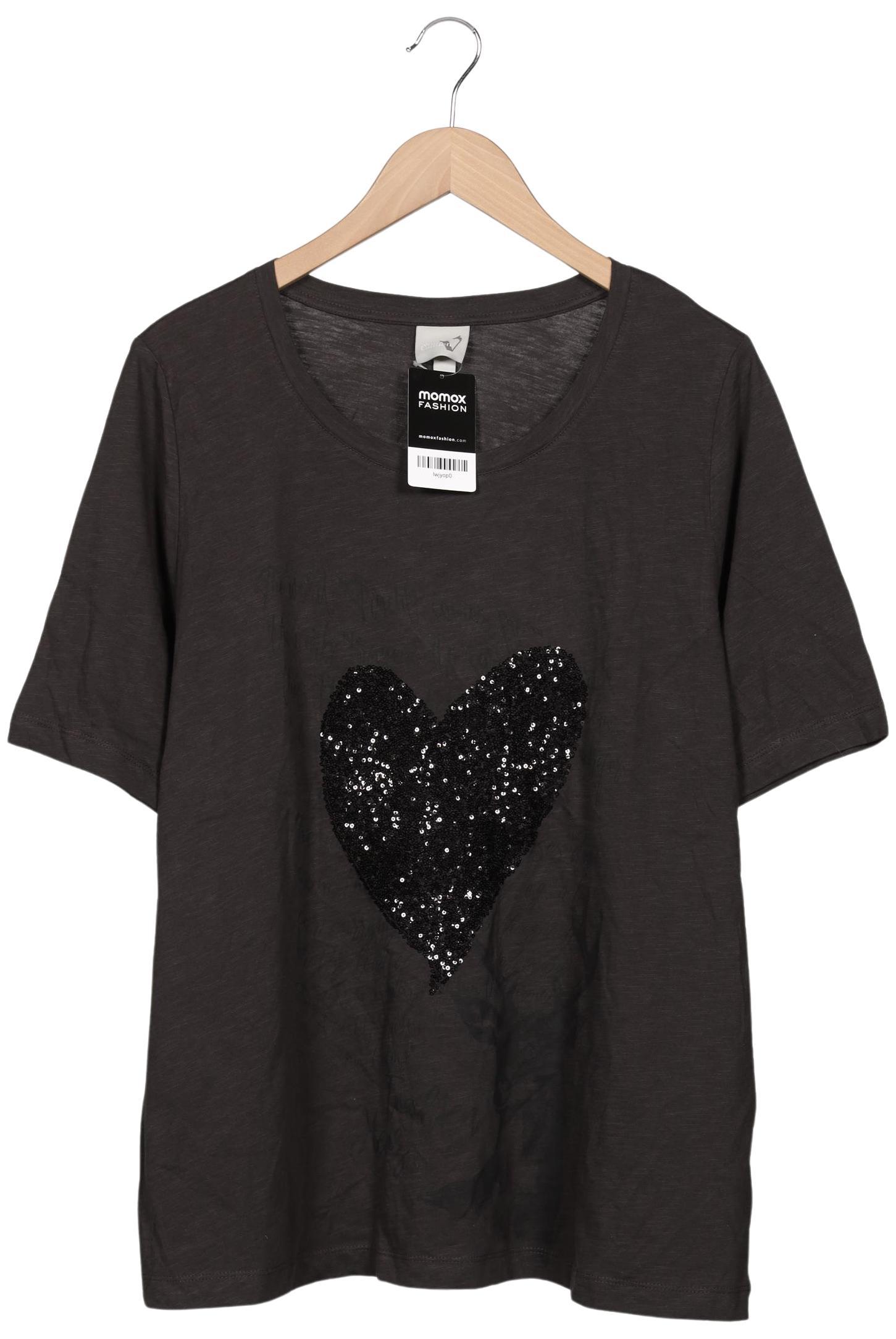 

Ulla Popken Damen T-Shirt, grau, Gr. 46