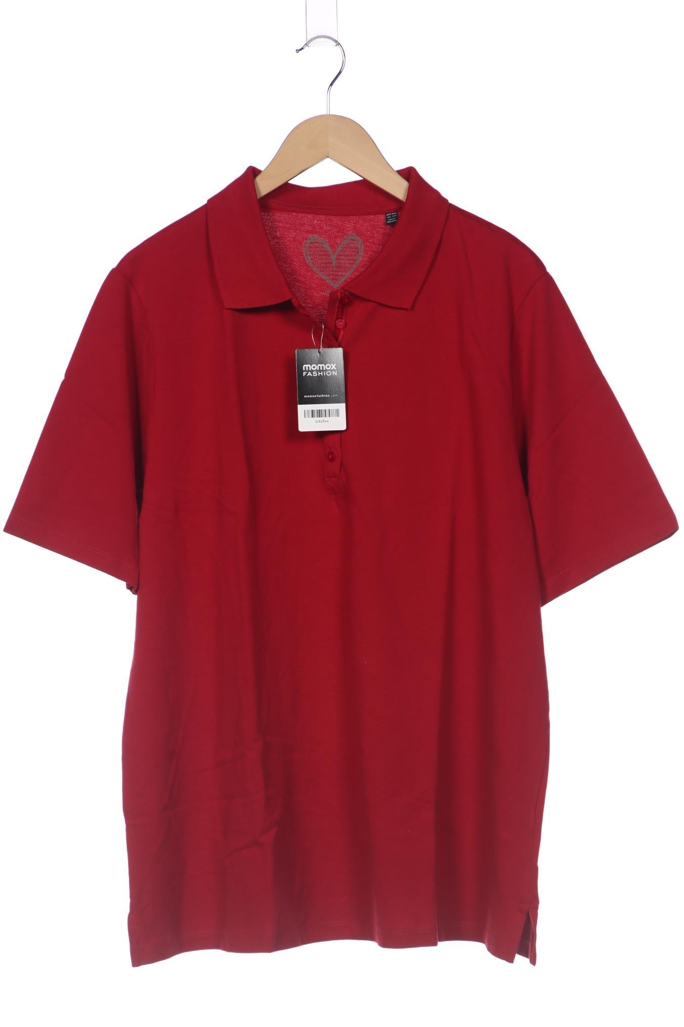 

Ulla Popken Damen Poloshirt, rot, Gr. 46