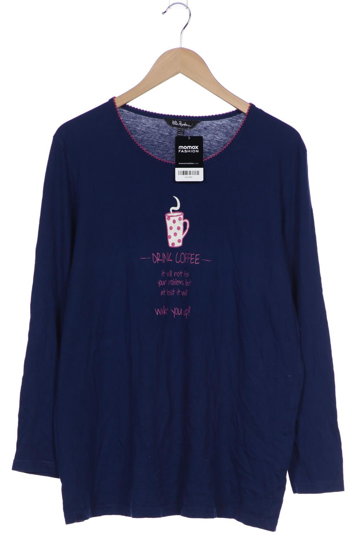

Ulla Popken Damen Langarmshirt, blau, Gr. 42