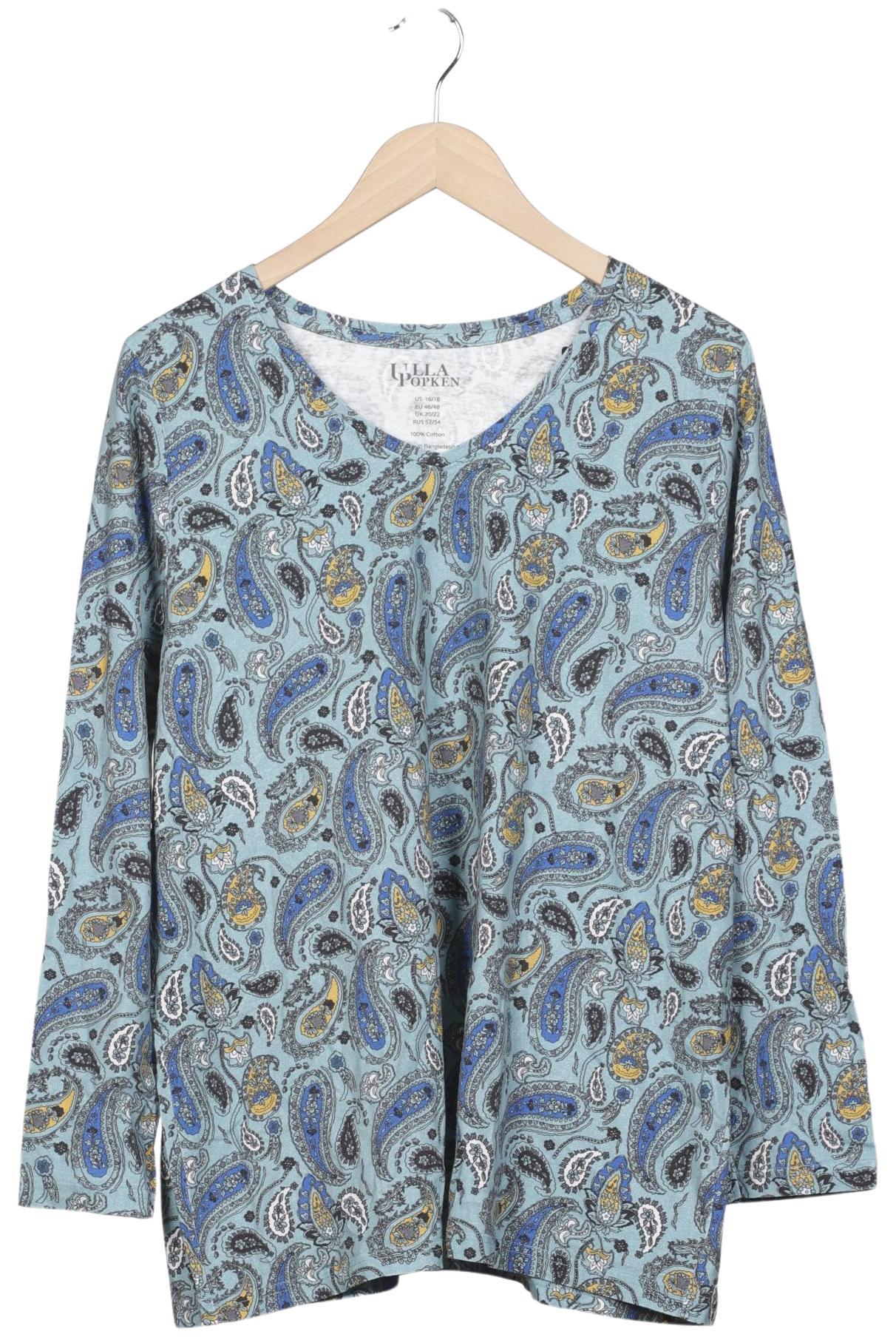 

Ulla Popken Damen Langarmshirt, hellblau, Gr. 46