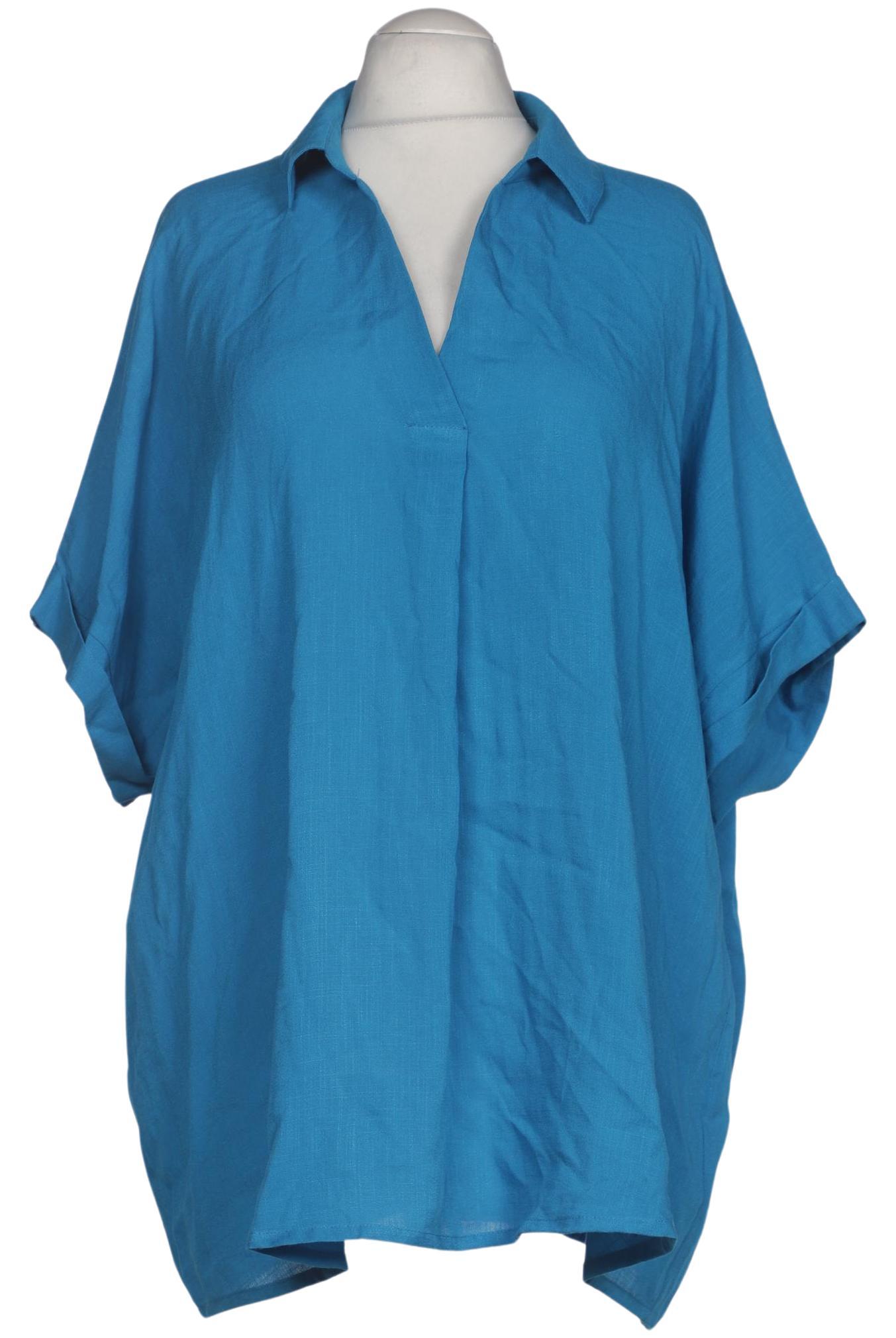 

Ulla Popken Damen Bluse, blau, Gr. 56