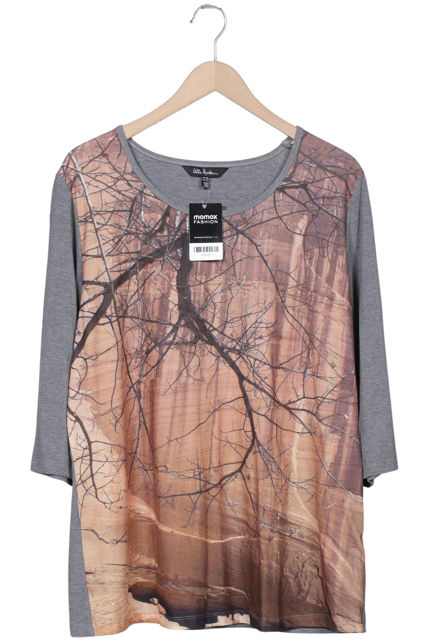 

Ulla Popken Damen Langarmshirt, grau, Gr. 46