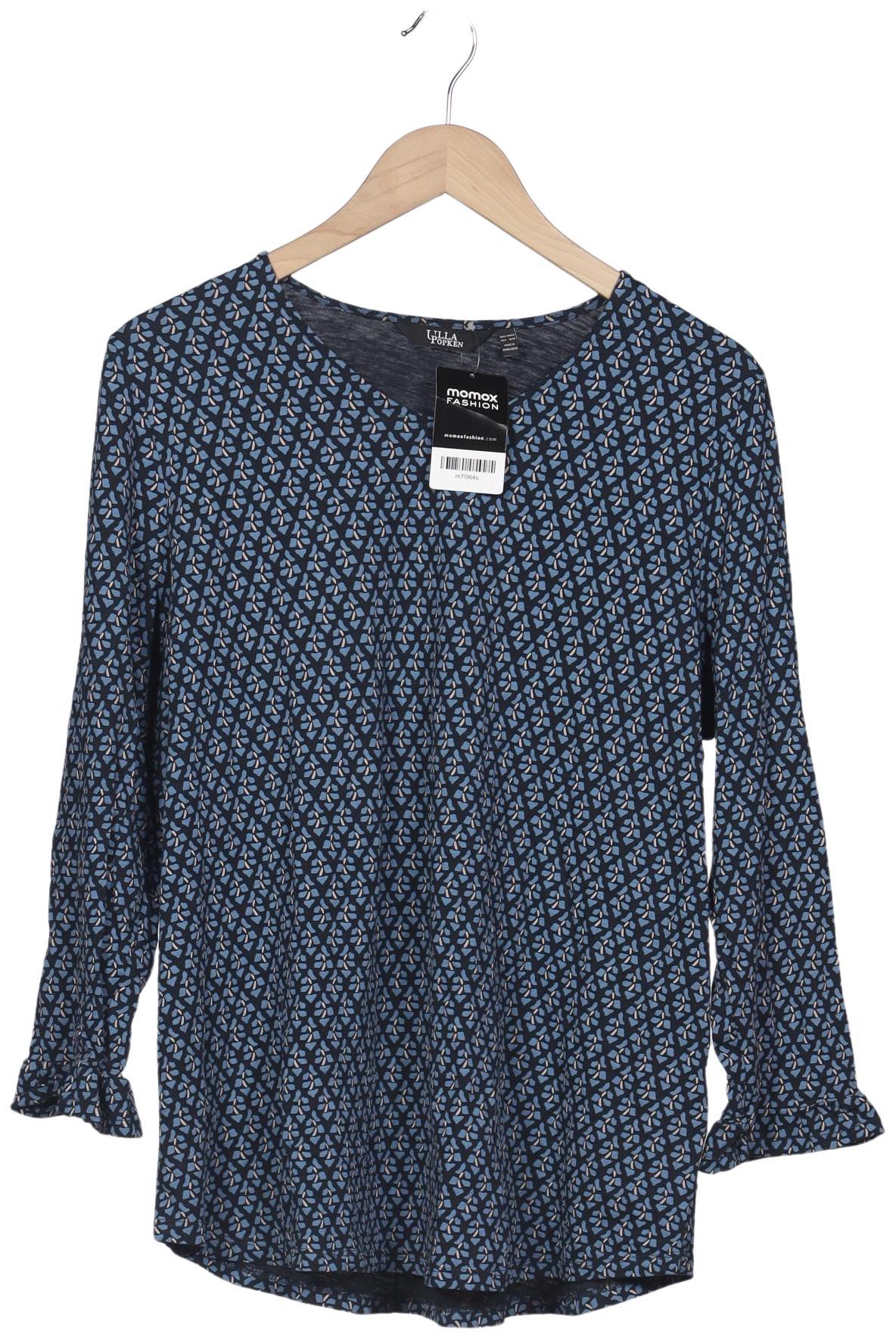 

Ulla Popken Damen Langarmshirt, blau, Gr. 46