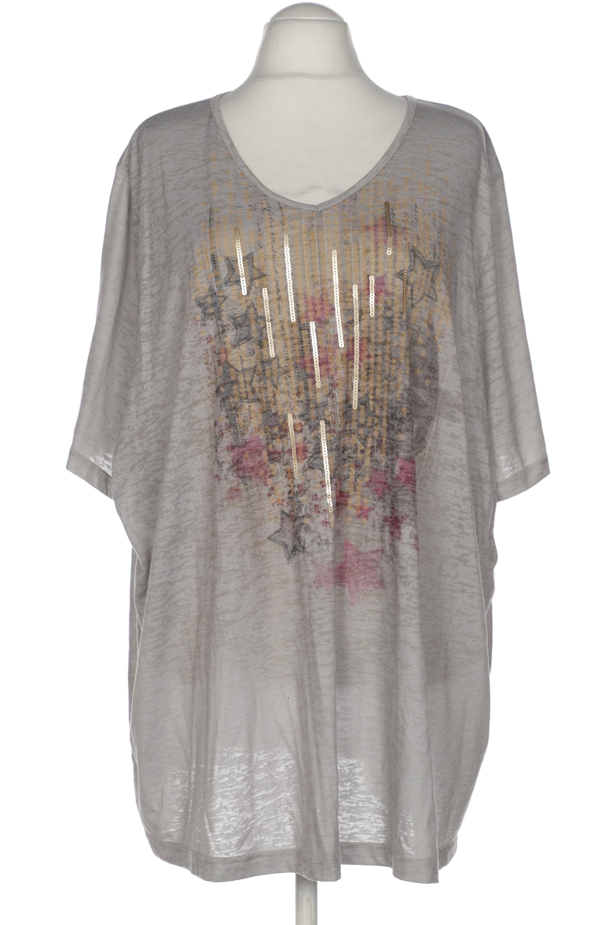 

Ulla Popken Damen T-Shirt, grau, Gr. 62