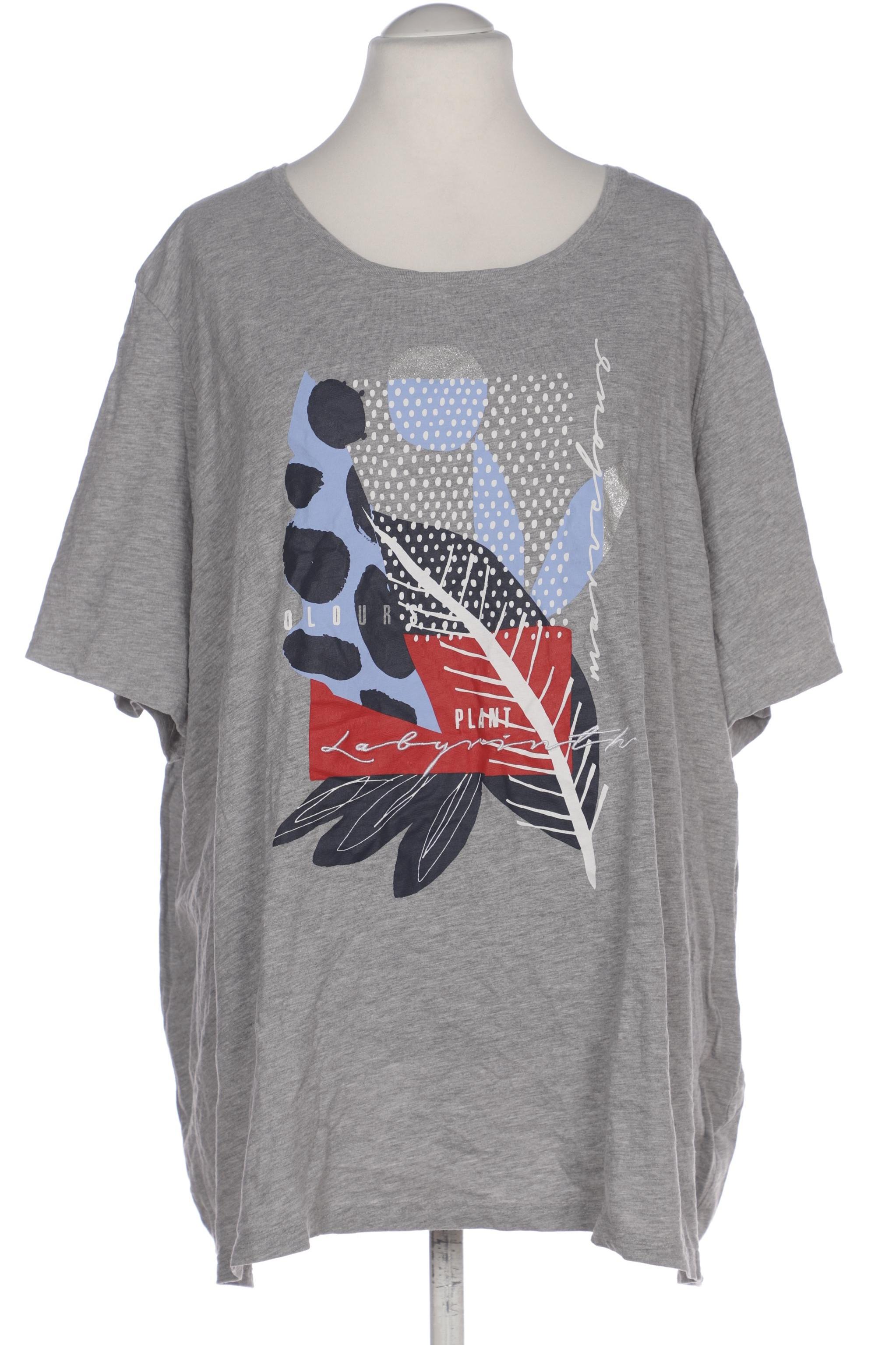 

Ulla Popken Damen T-Shirt, grau, Gr. 58