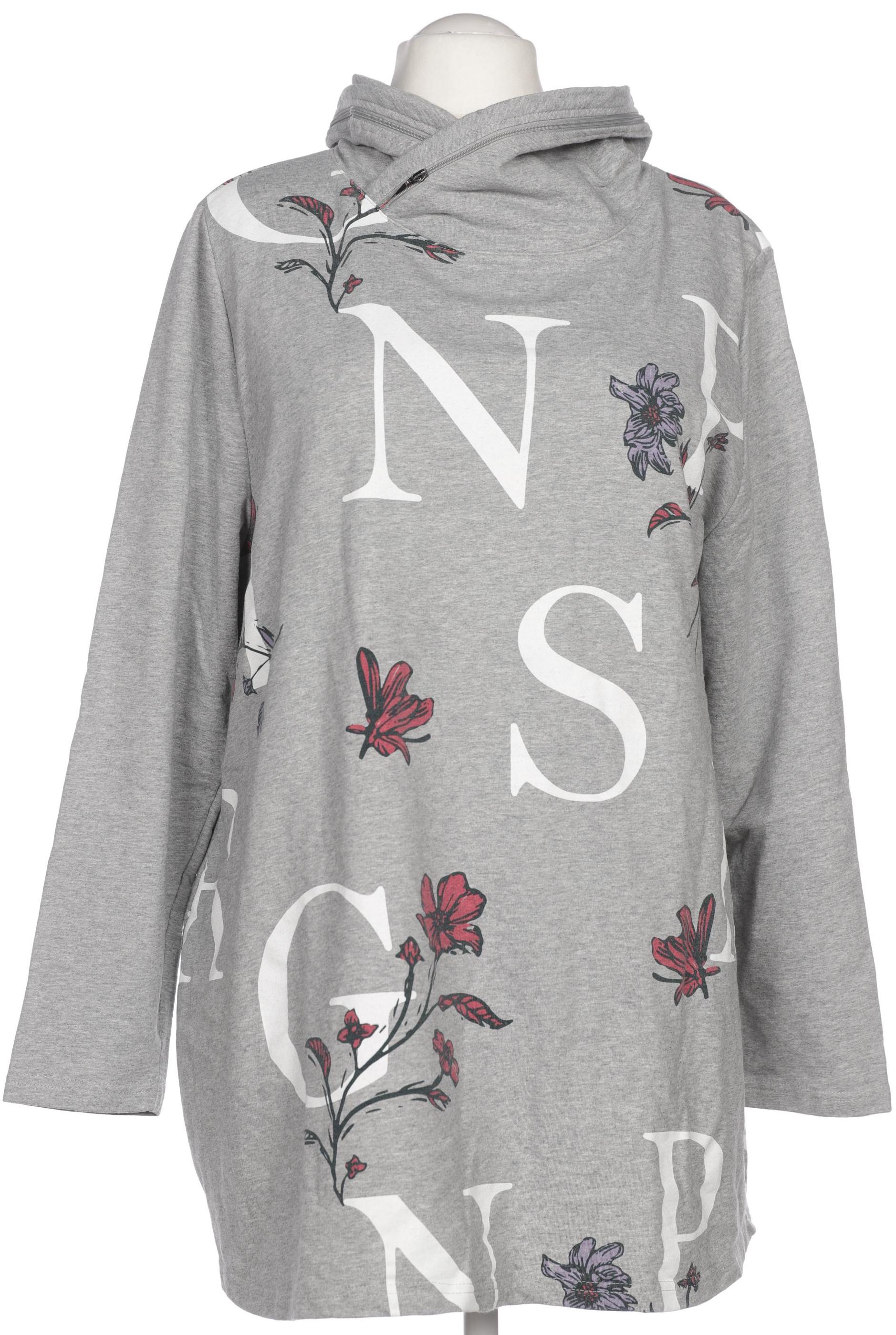 

Ulla Popken Damen Sweatshirt, grau, Gr. 52