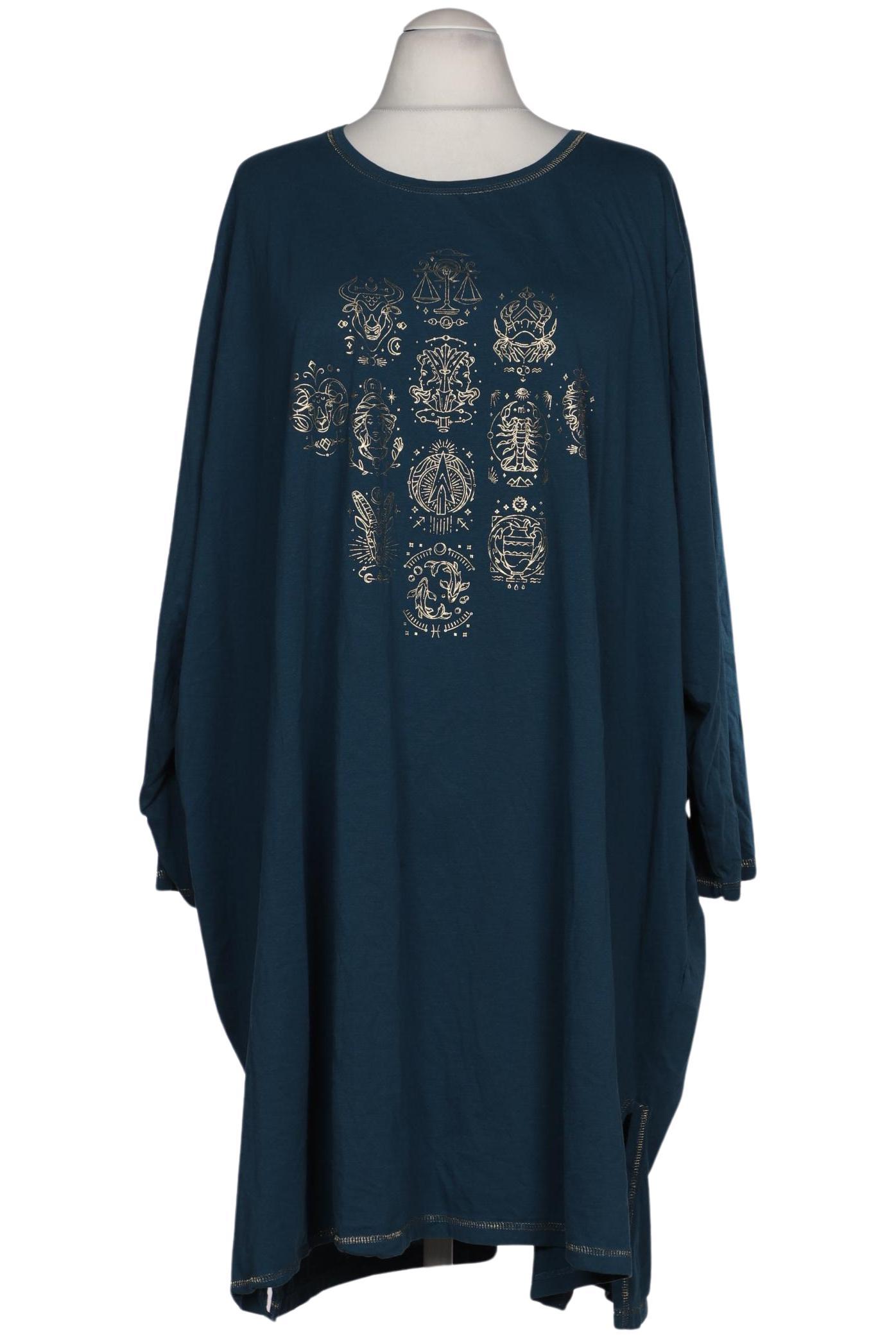 

Ulla Popken Damen Langarmshirt, türkis, Gr. 66