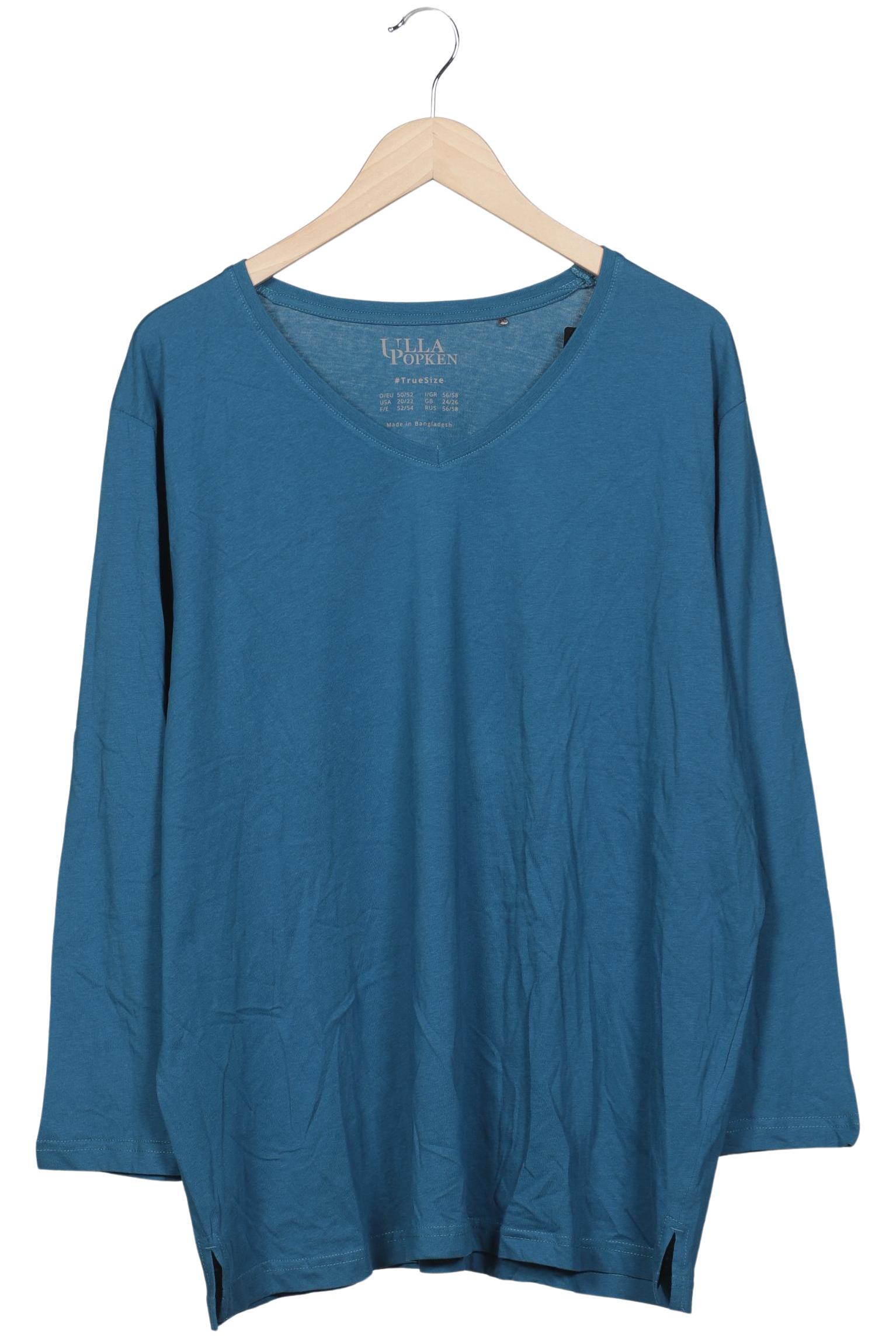 

Ulla Popken Damen Langarmshirt, blau, Gr. 50
