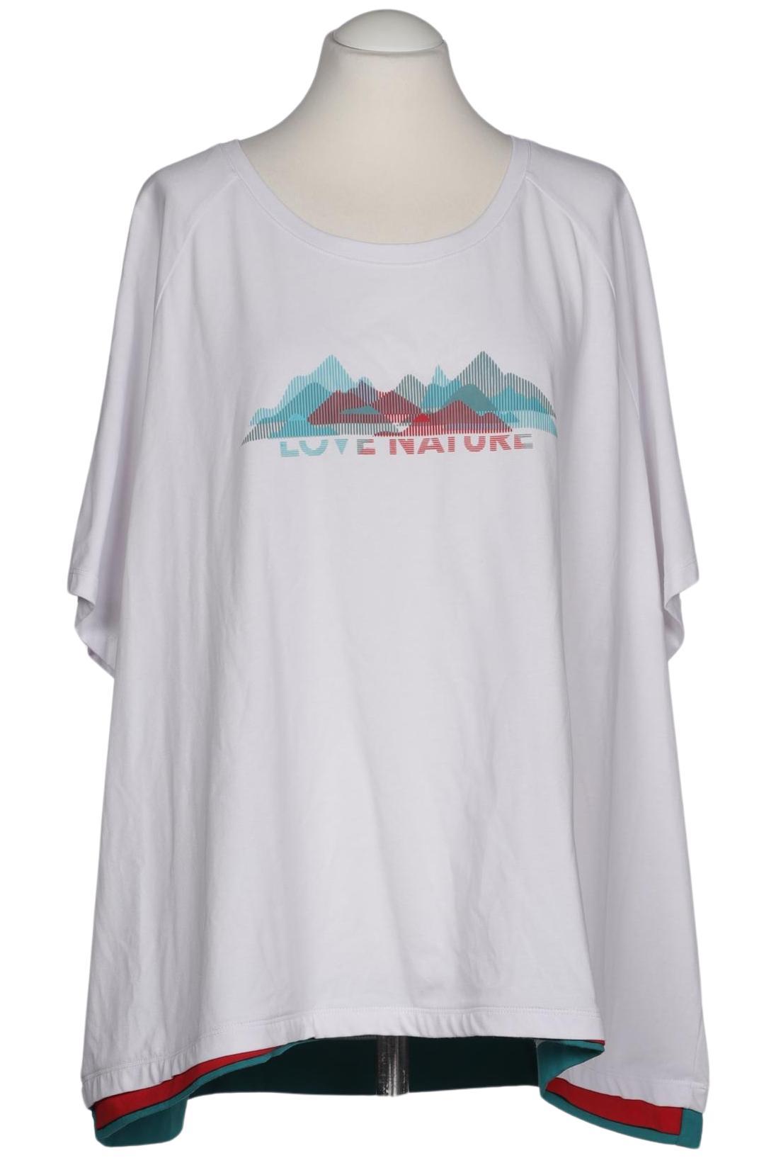 

Ulla Popken Damen T-Shirt, weiß, Gr. 58