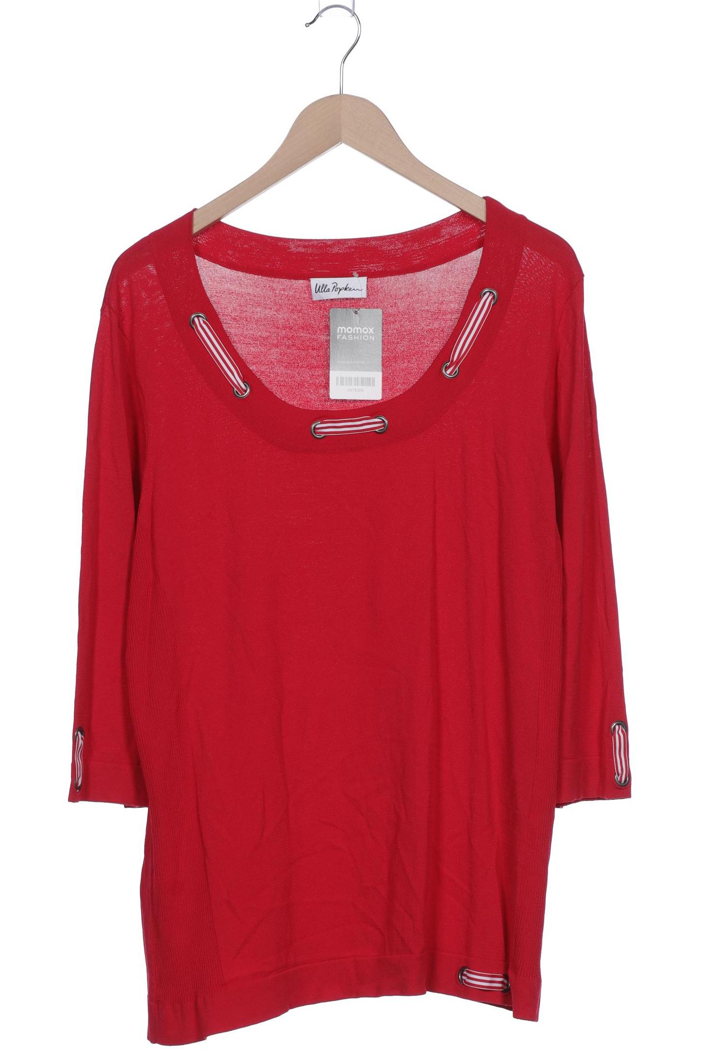 

Ulla Popken Damen Langarmshirt, rot, Gr. 46