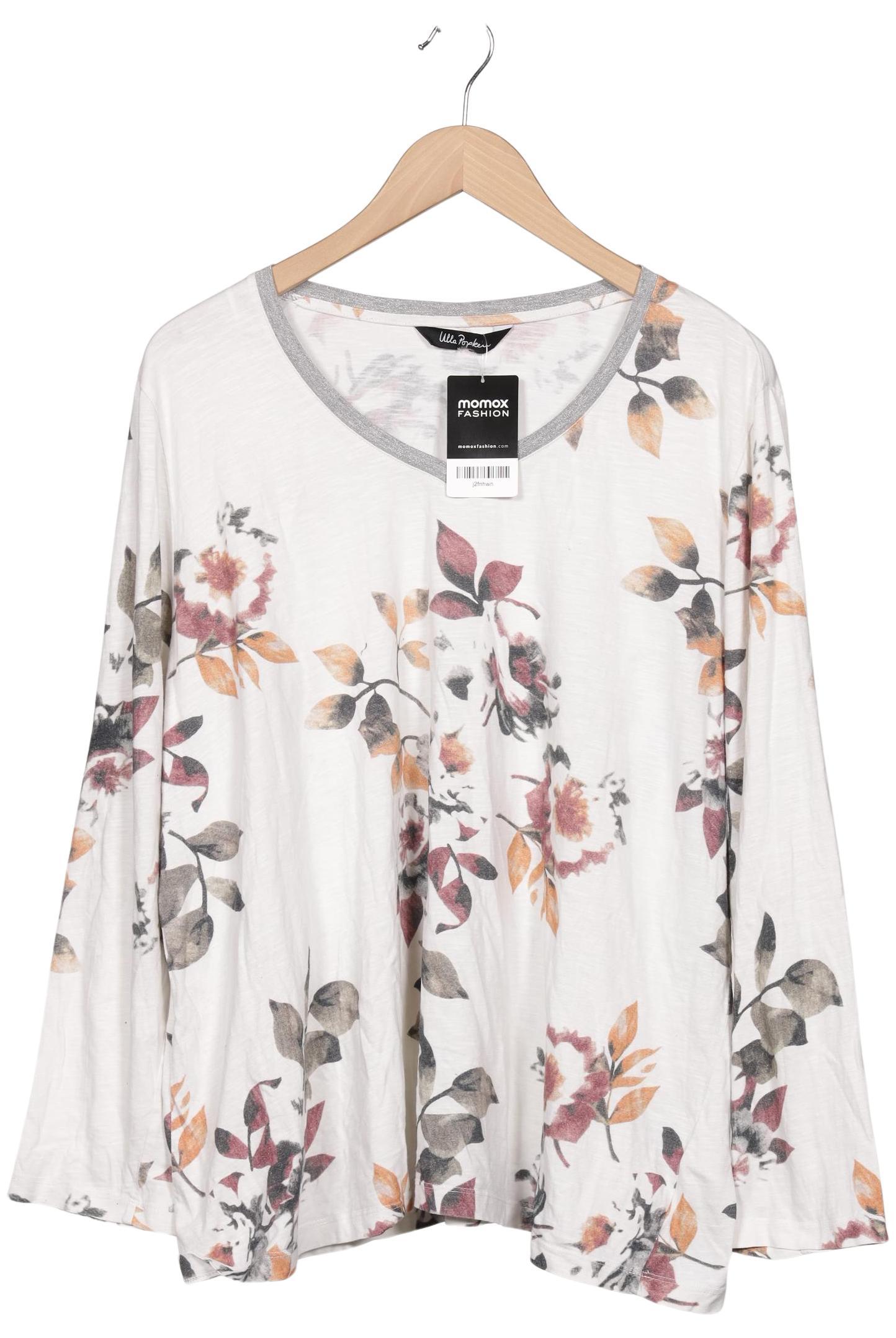 

Ulla Popken Damen Langarmshirt, weiß, Gr. 48
