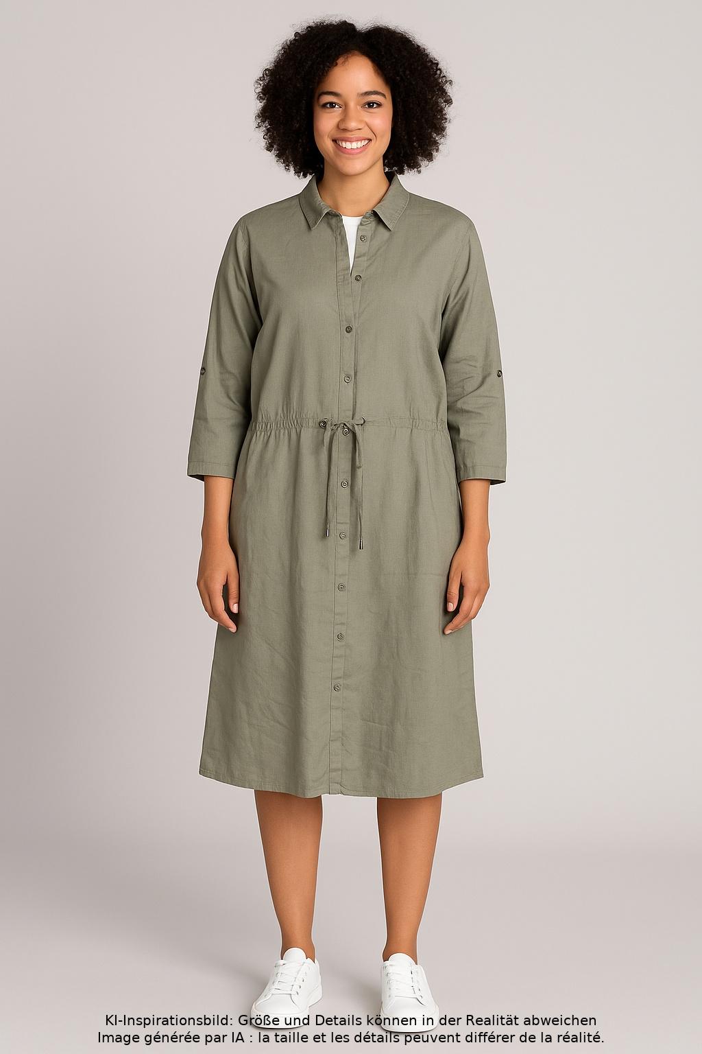 

Ulla Popken Damen Kleid, grün, Gr. 42