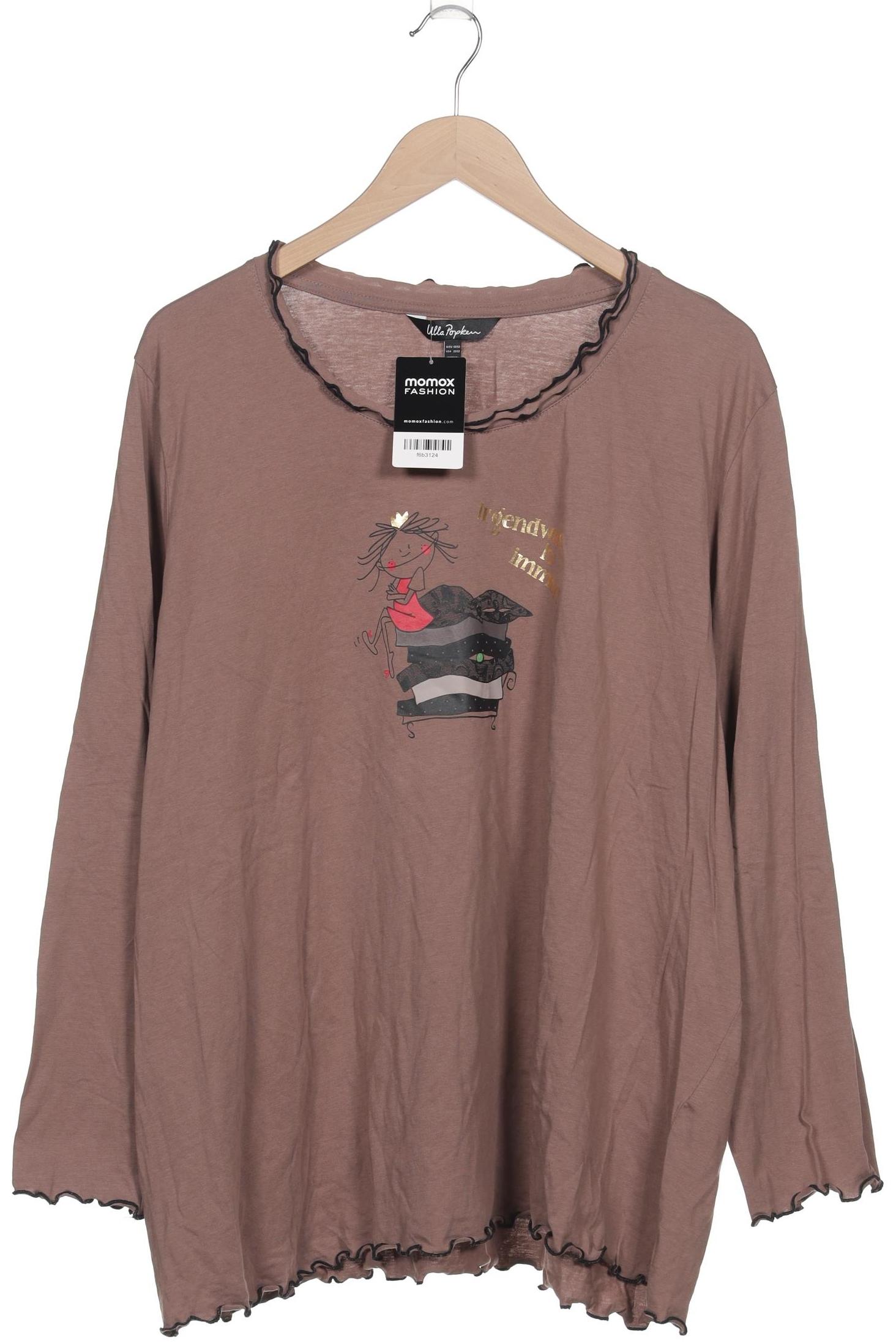 

Ulla Popken Damen Langarmshirt, braun, Gr. 50