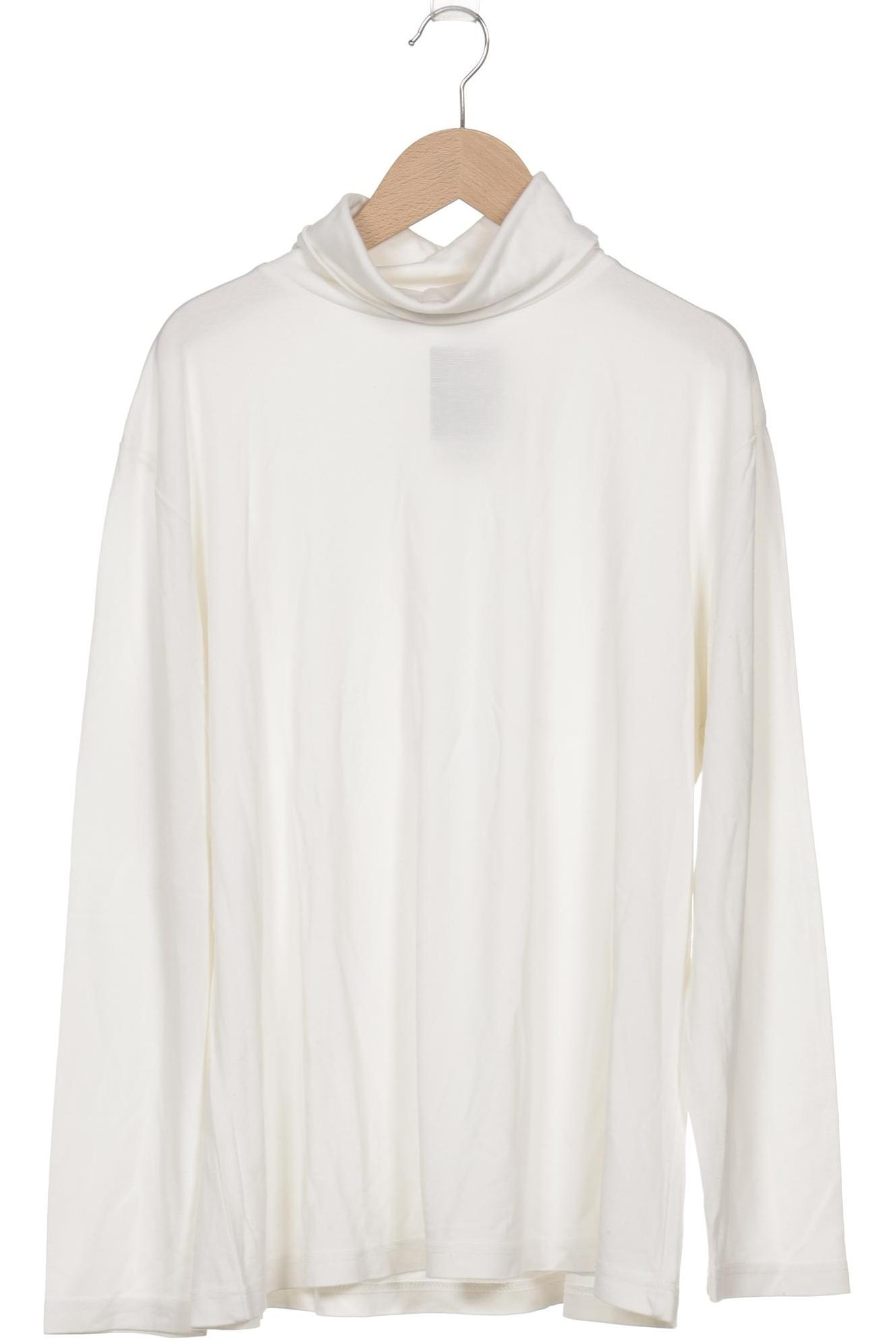 

Ulla Popken Damen Langarmshirt, weiß, Gr. 46