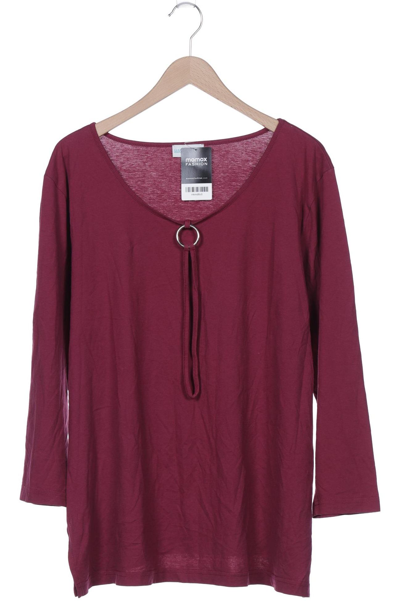 

Ulla Popken Damen Langarmshirt, bordeaux, Gr. 46