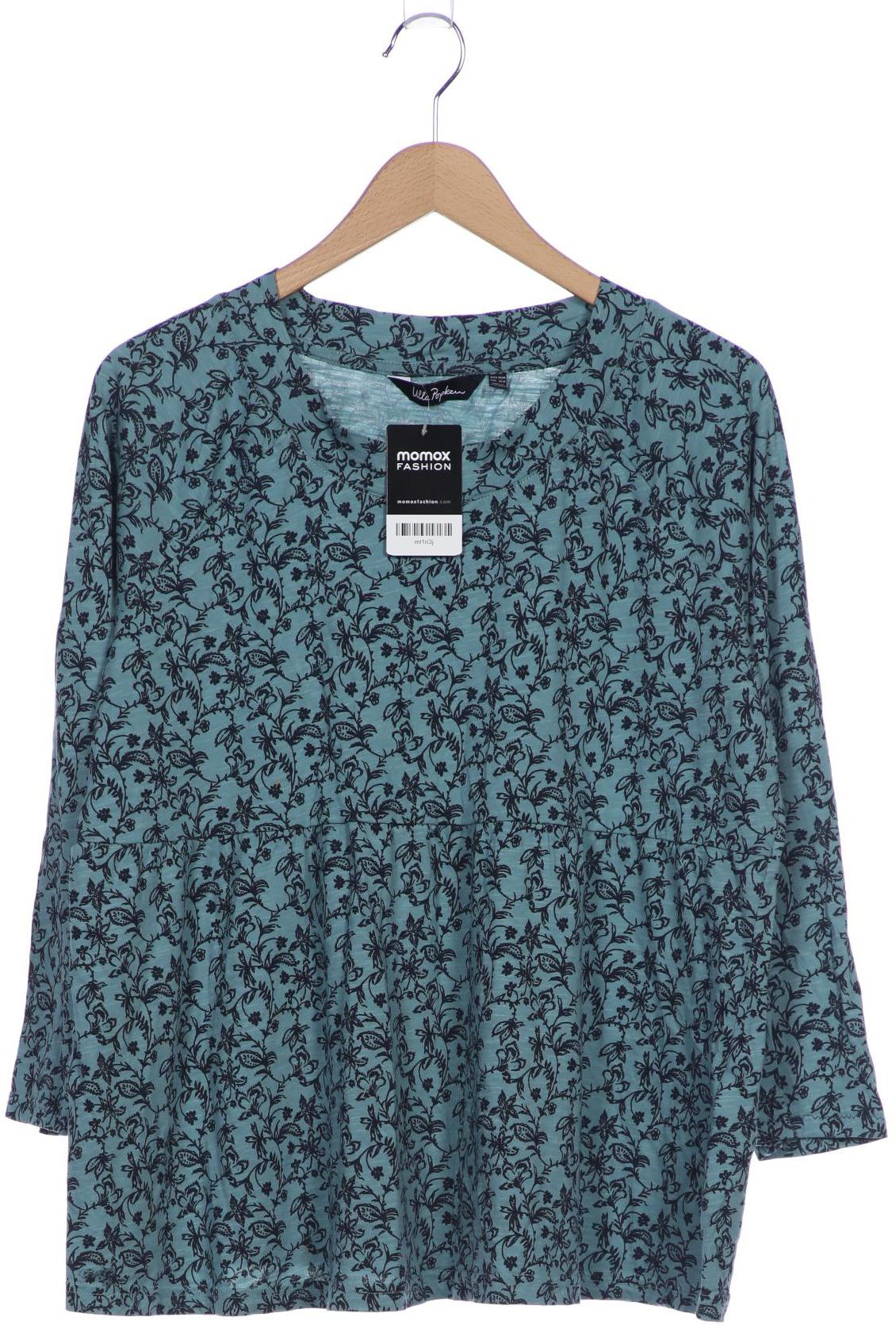 

Ulla Popken Damen Langarmshirt, türkis, Gr. 46
