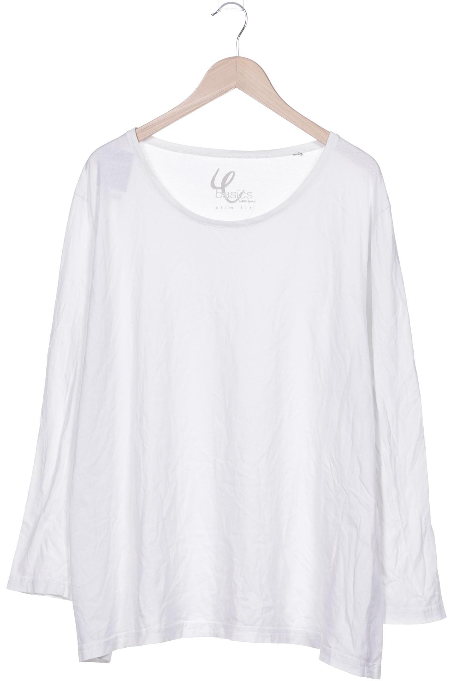 

Ulla Popken Damen Langarmshirt, weiß, Gr. 48