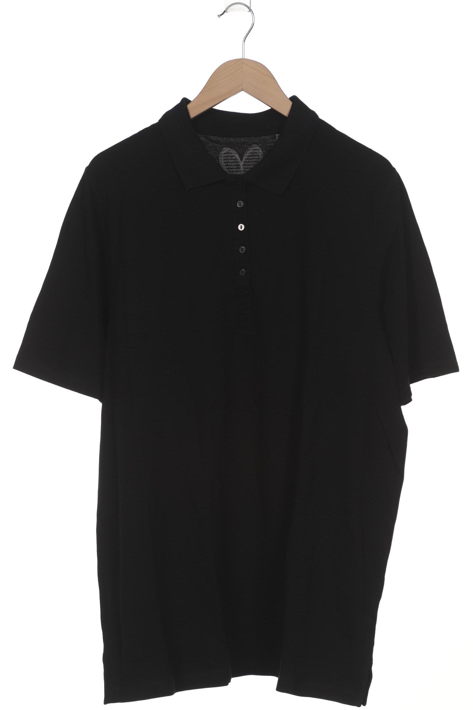 

Ulla Popken Damen Poloshirt, schwarz, Gr. 46