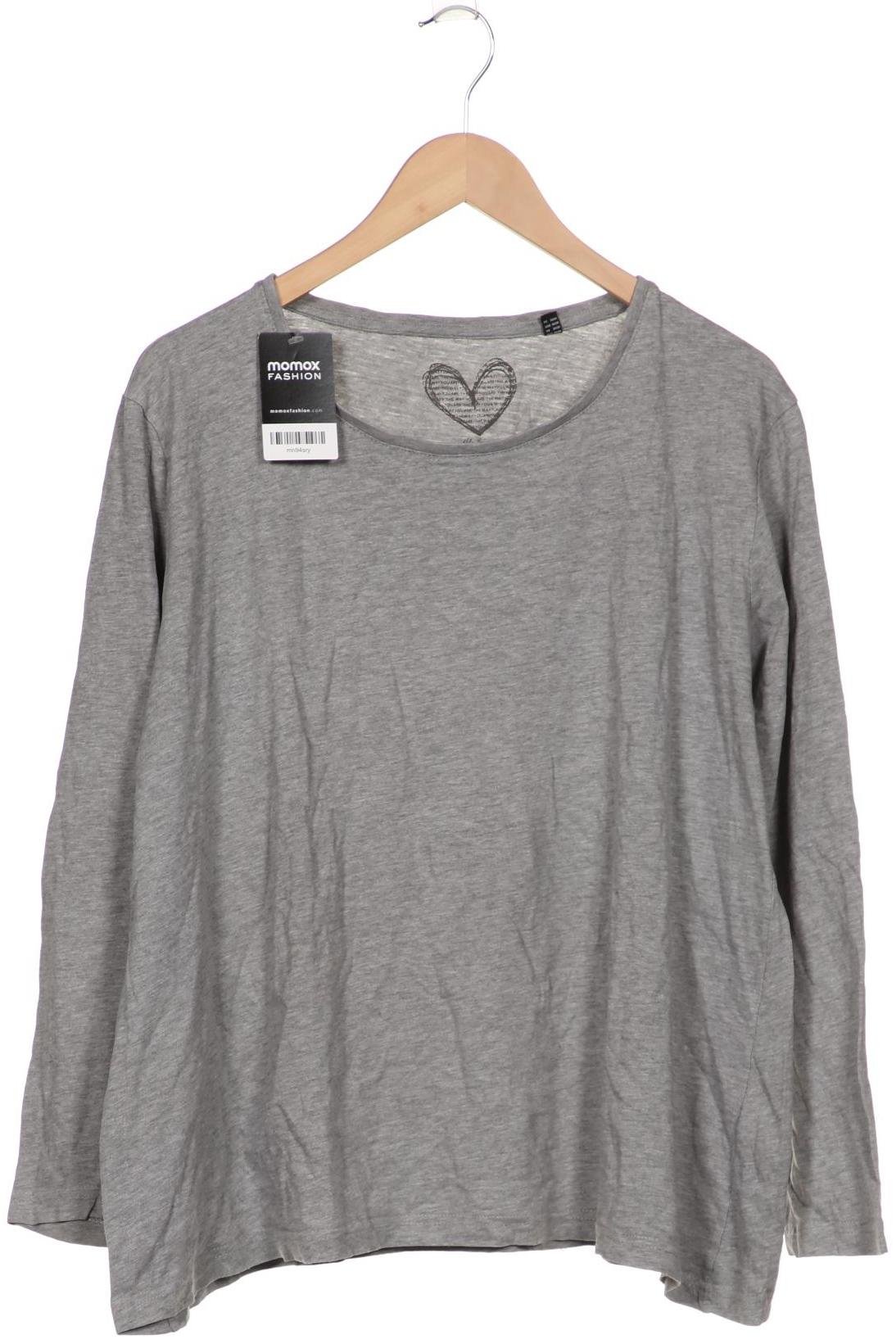 

Ulla Popken Damen Langarmshirt, grau