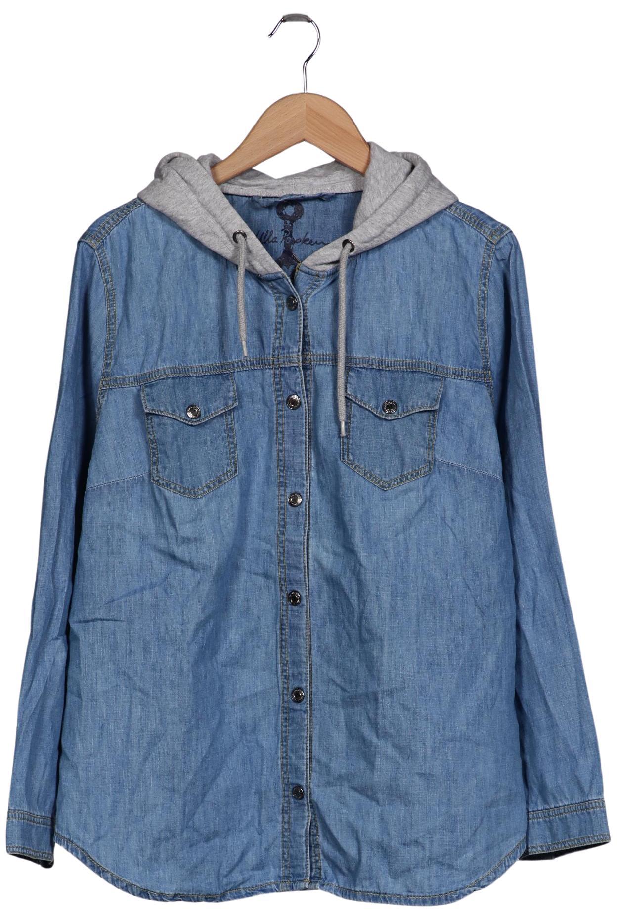 

Ulla Popken Damen Kapuzenpullover, blau, Gr. 42