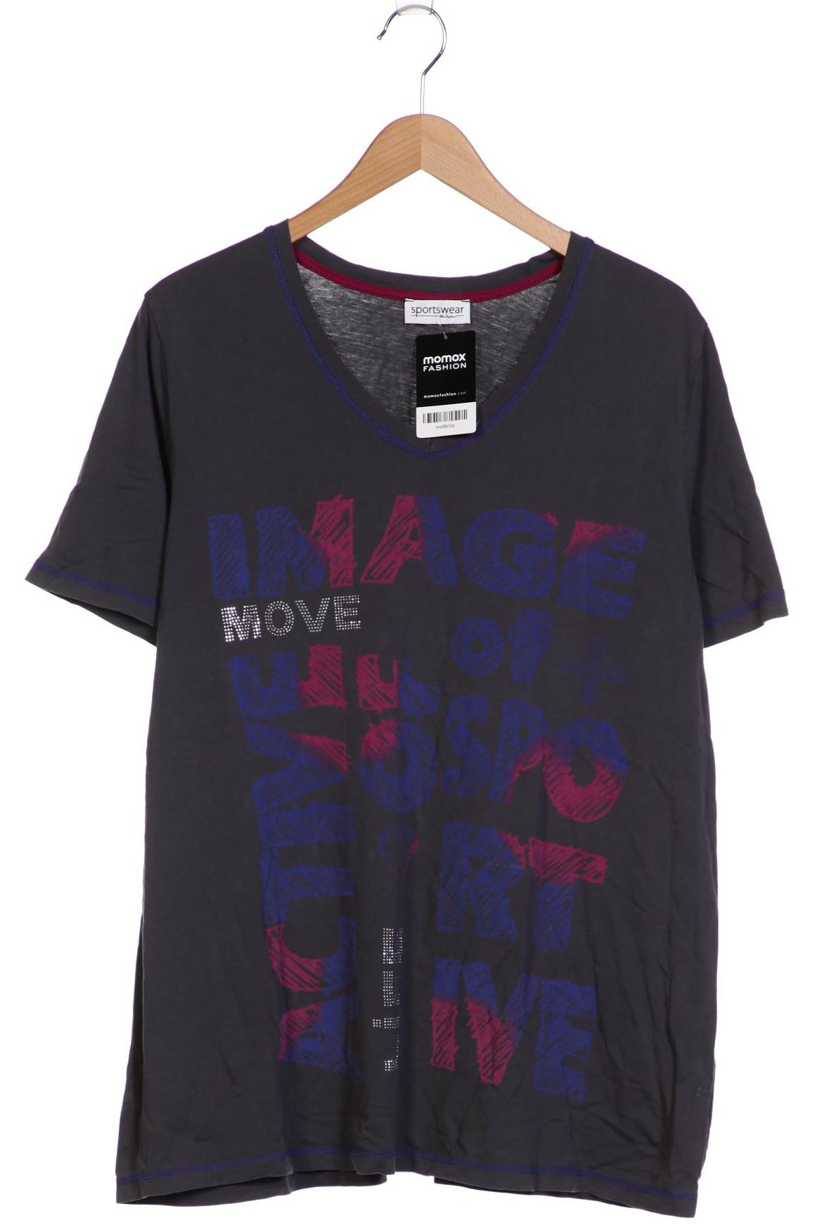 

Ulla Popken Damen T-Shirt, grau, Gr. 46