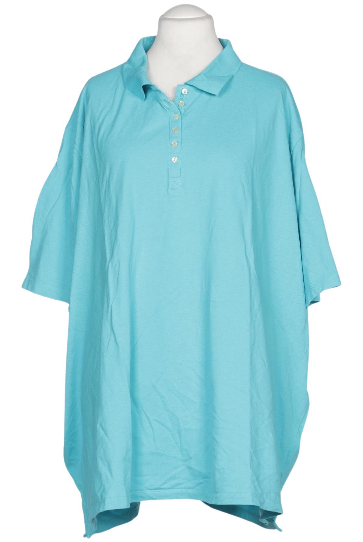 

Ulla Popken Damen Poloshirt, hellblau, Gr. 66