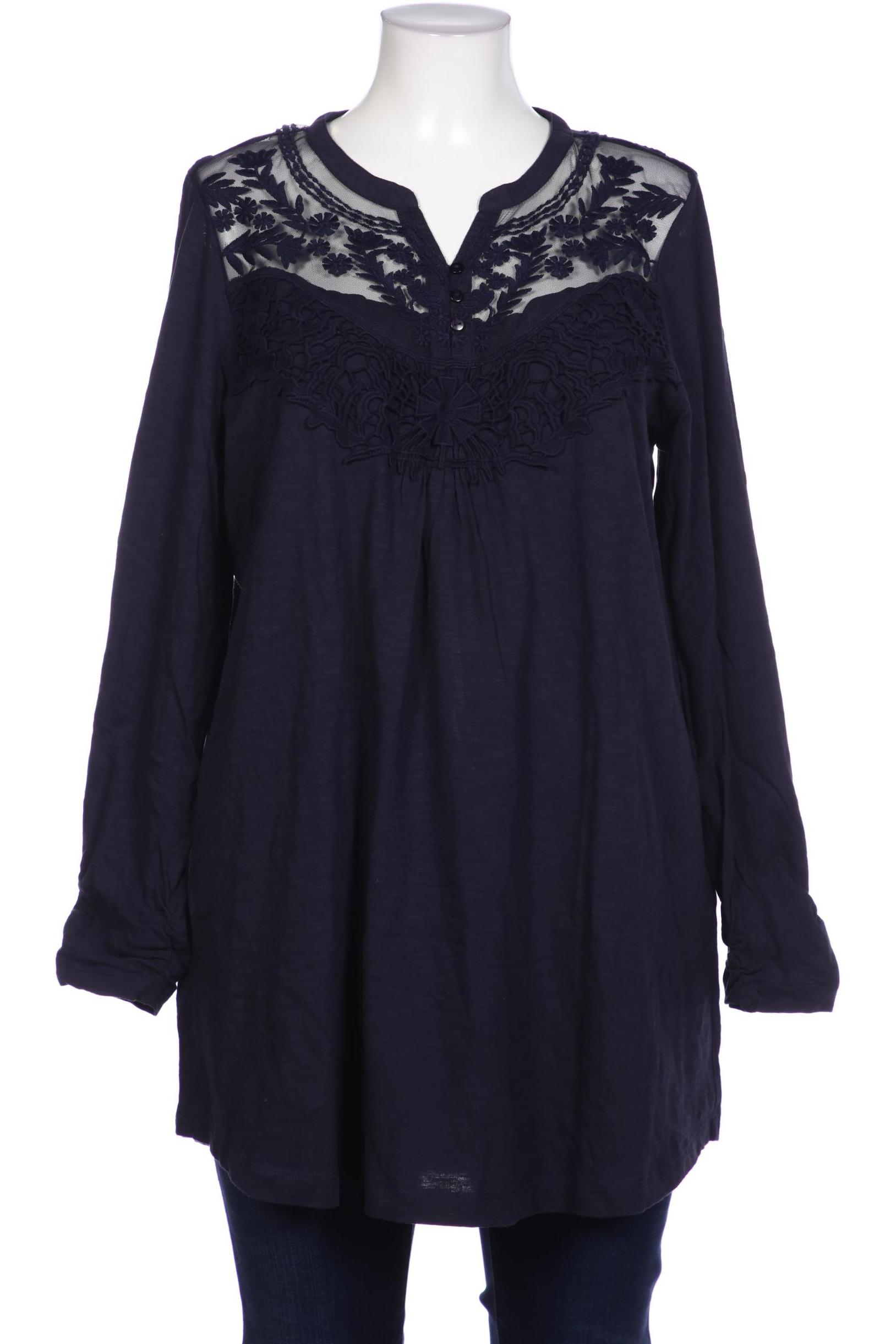 

Ulla Popken Damen Langarmshirt, marineblau