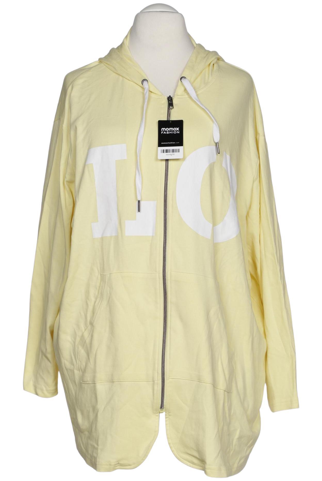 

Ulla Popken Damen Kapuzenpullover, gelb, Gr. 54