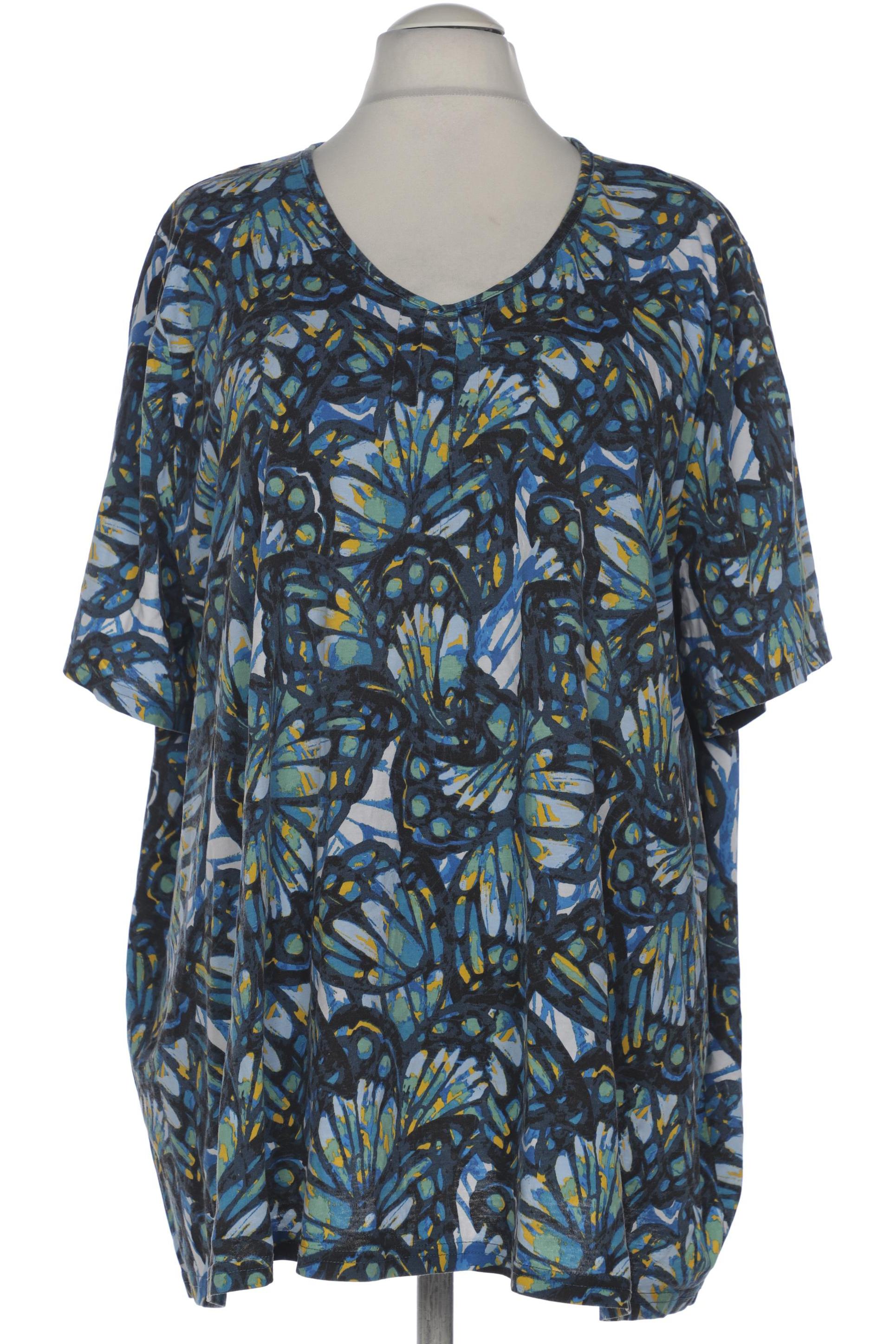 

Ulla Popken Damen T-Shirt, blau, Gr. 58