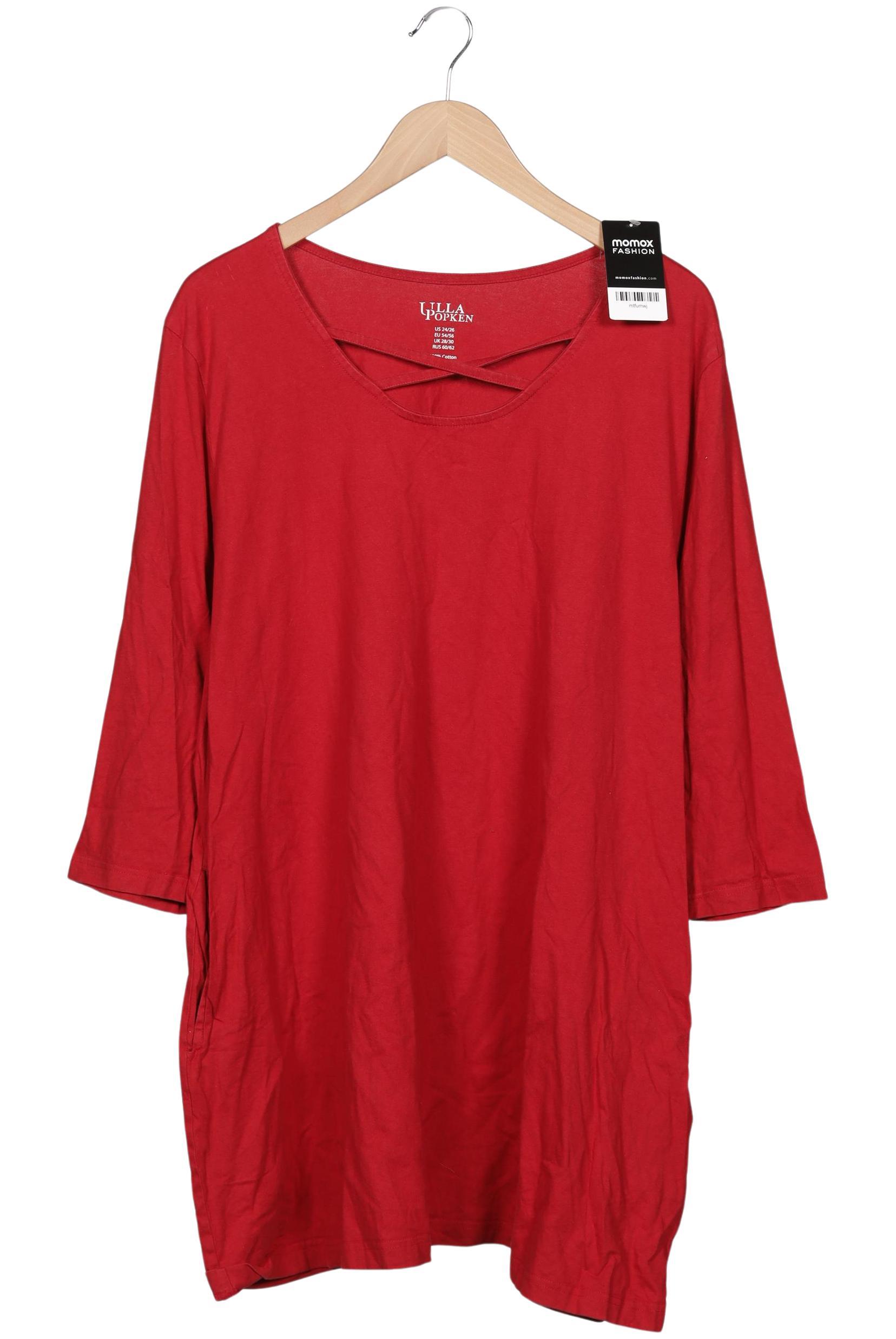 

Ulla Popken Damen Langarmshirt, rot, Gr. 54