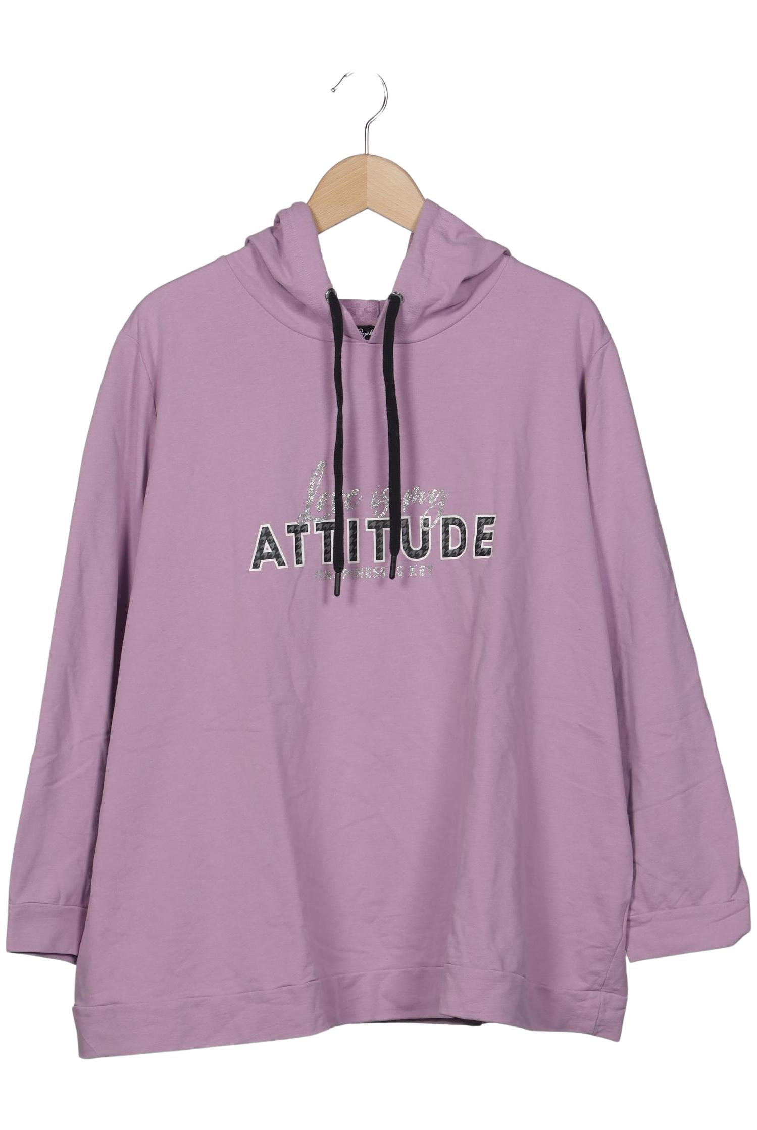 

Ulla Popken Damen Kapuzenpullover, flieder, Gr. 54