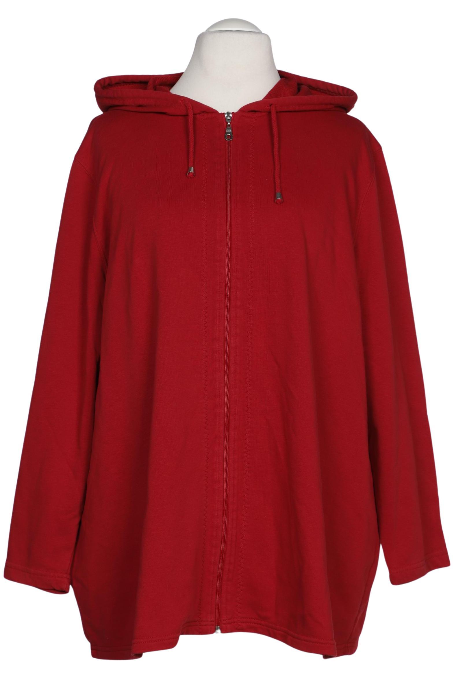 

Ulla Popken Damen Kapuzenpullover, rot, Gr. 54