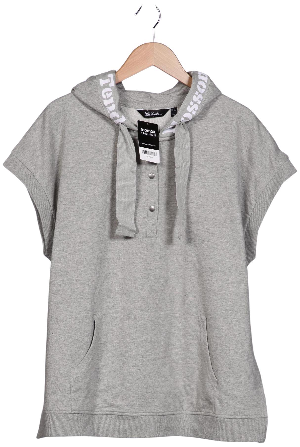 

Ulla Popken Damen Kapuzenpullover, grau, Gr. 46