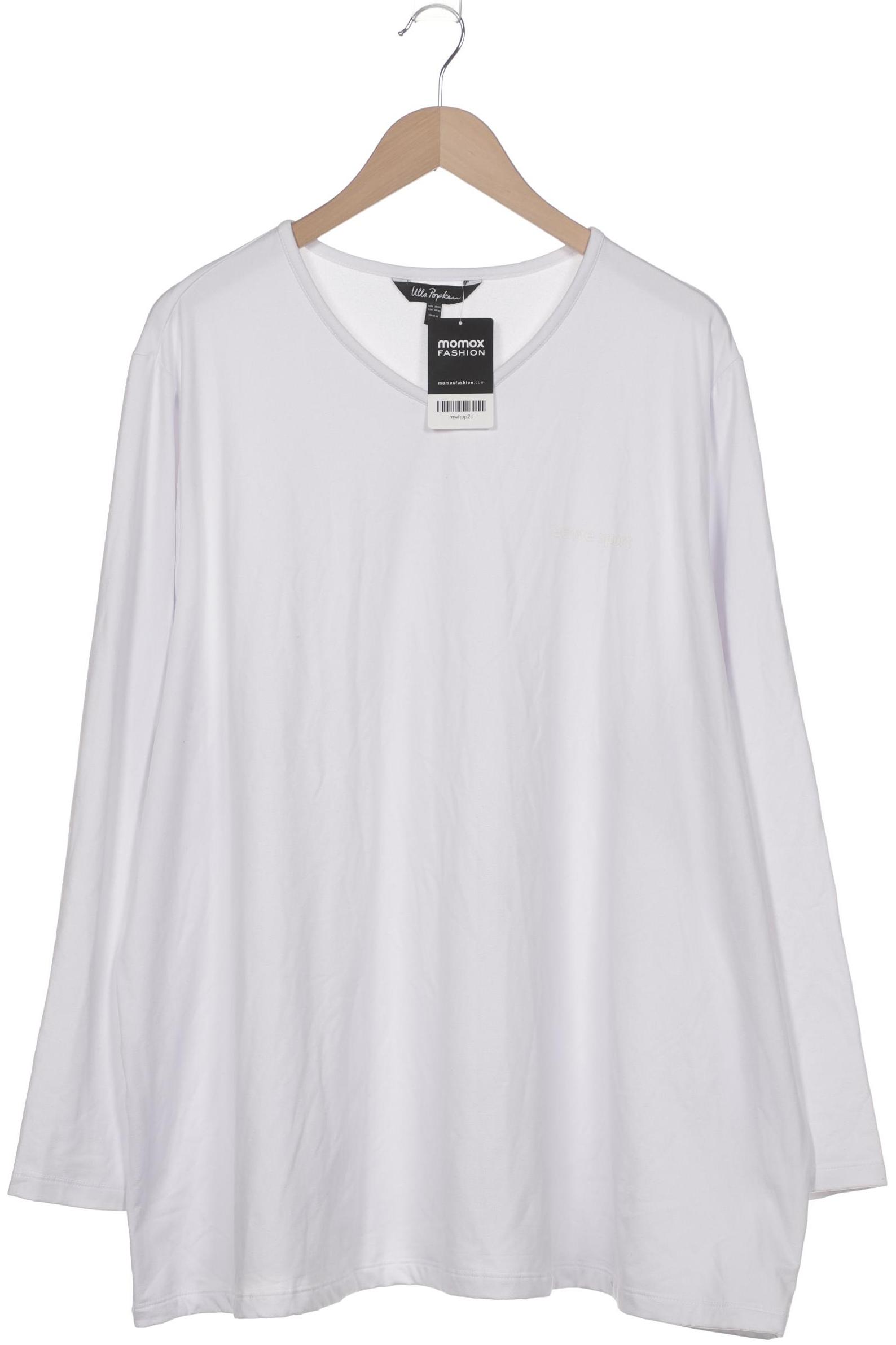 

Ulla Popken Damen Langarmshirt, weiß, Gr. 58