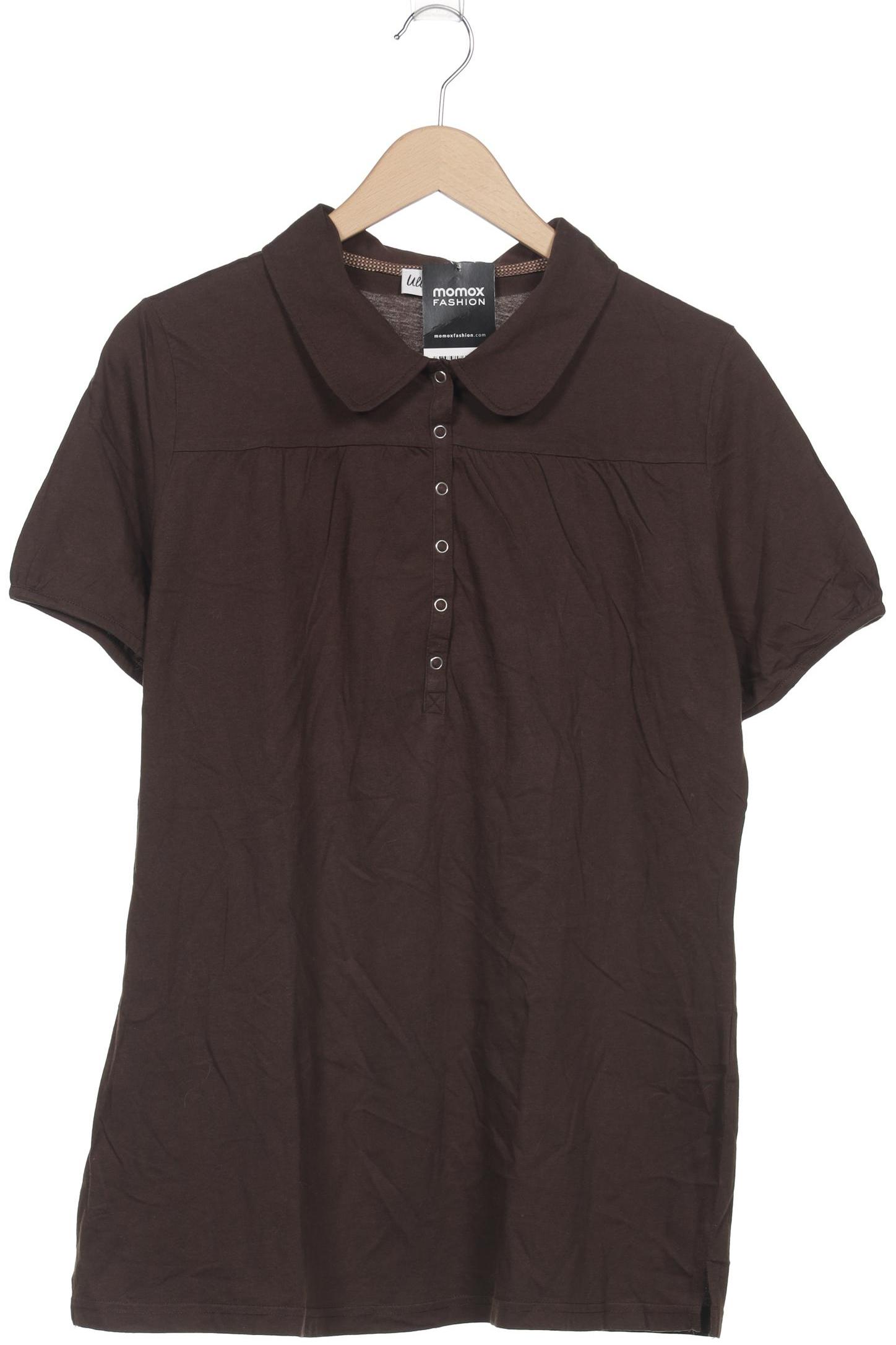 

Ulla Popken Damen Poloshirt, braun, Gr. 46