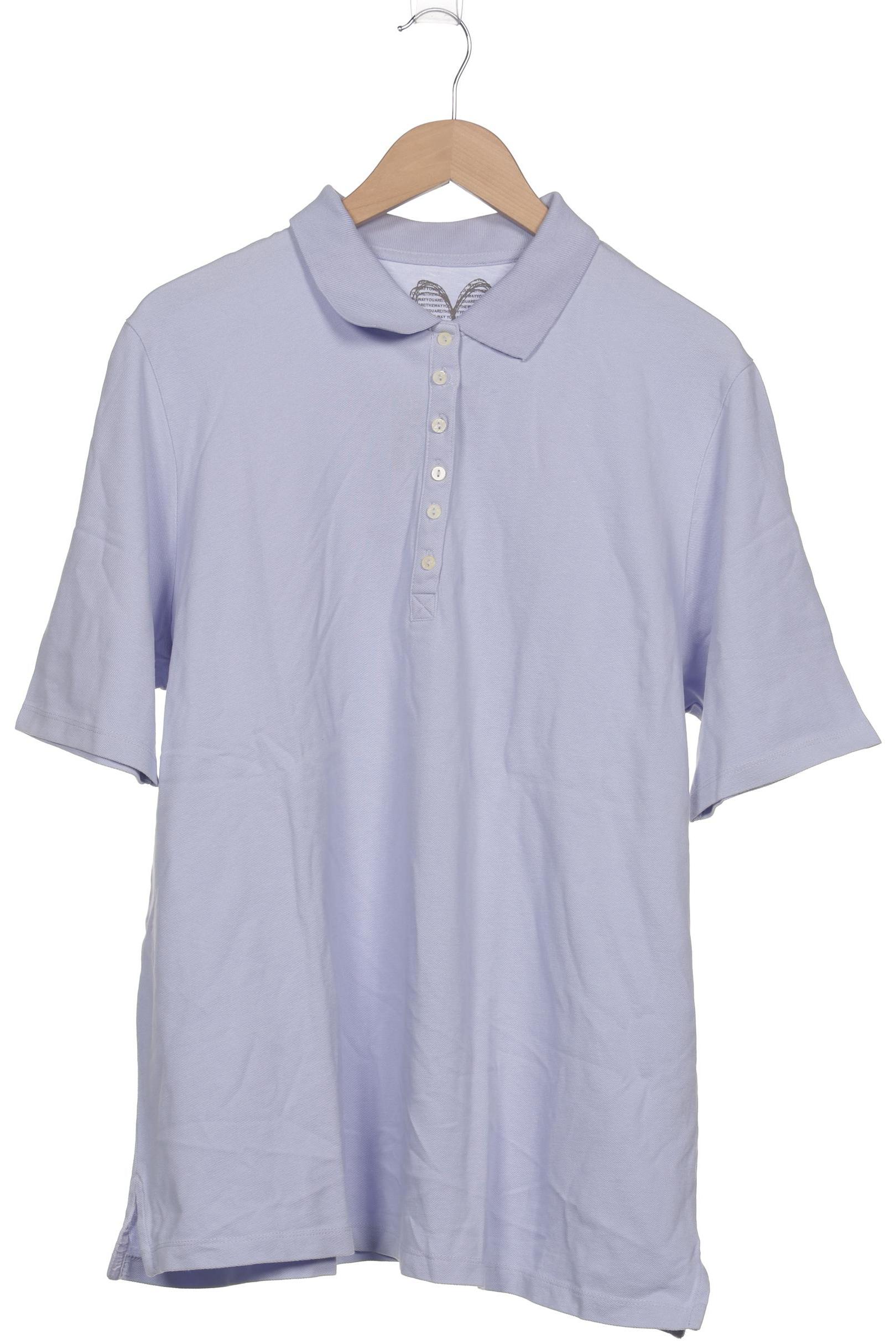 

Ulla Popken Damen Poloshirt, flieder, Gr. 46