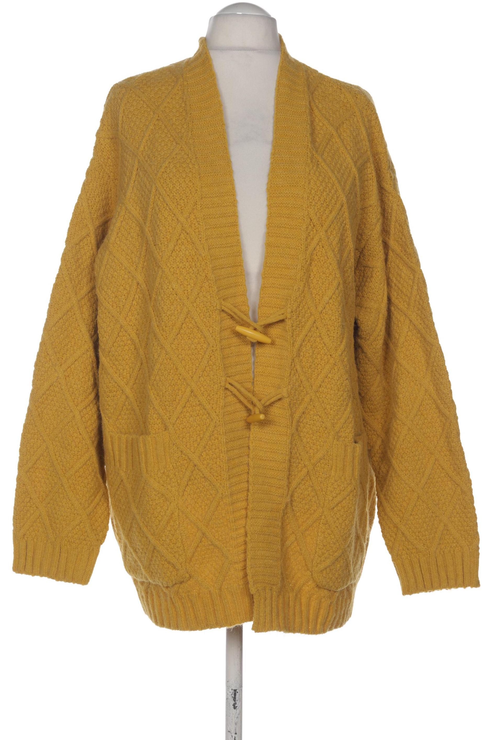 

Ulla Popken Damen Strickjacke, gelb, Gr. 54