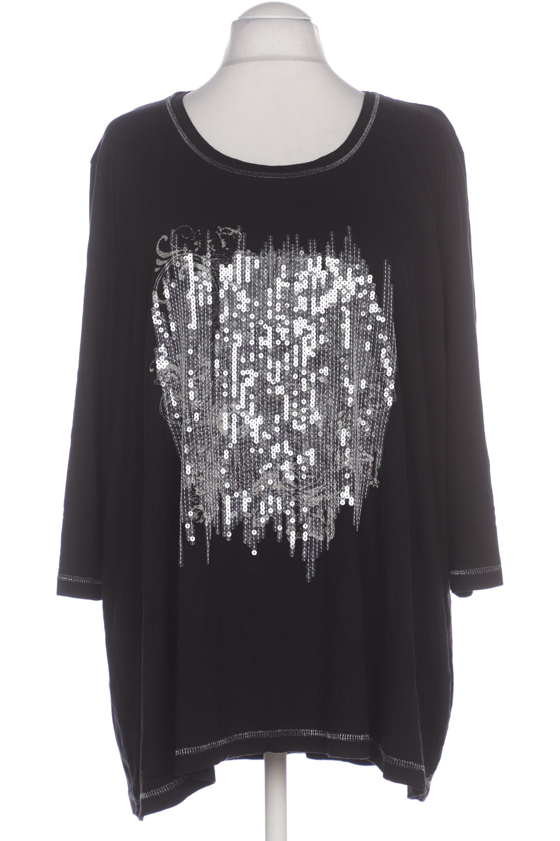 

Ulla Popken Damen Langarmshirt, schwarz, Gr. 54