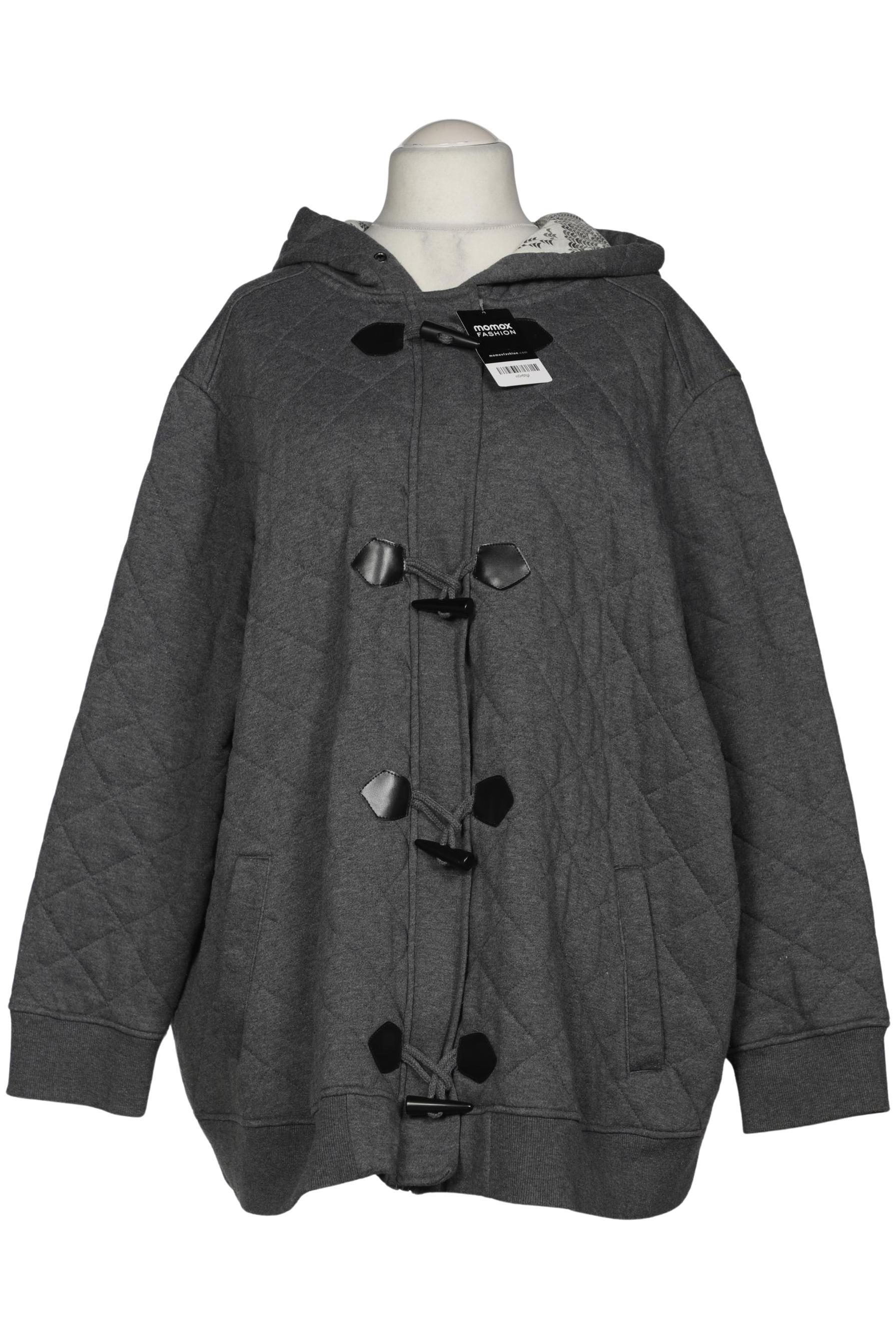 

Ulla Popken Damen Kapuzenpullover, grau, Gr. 58