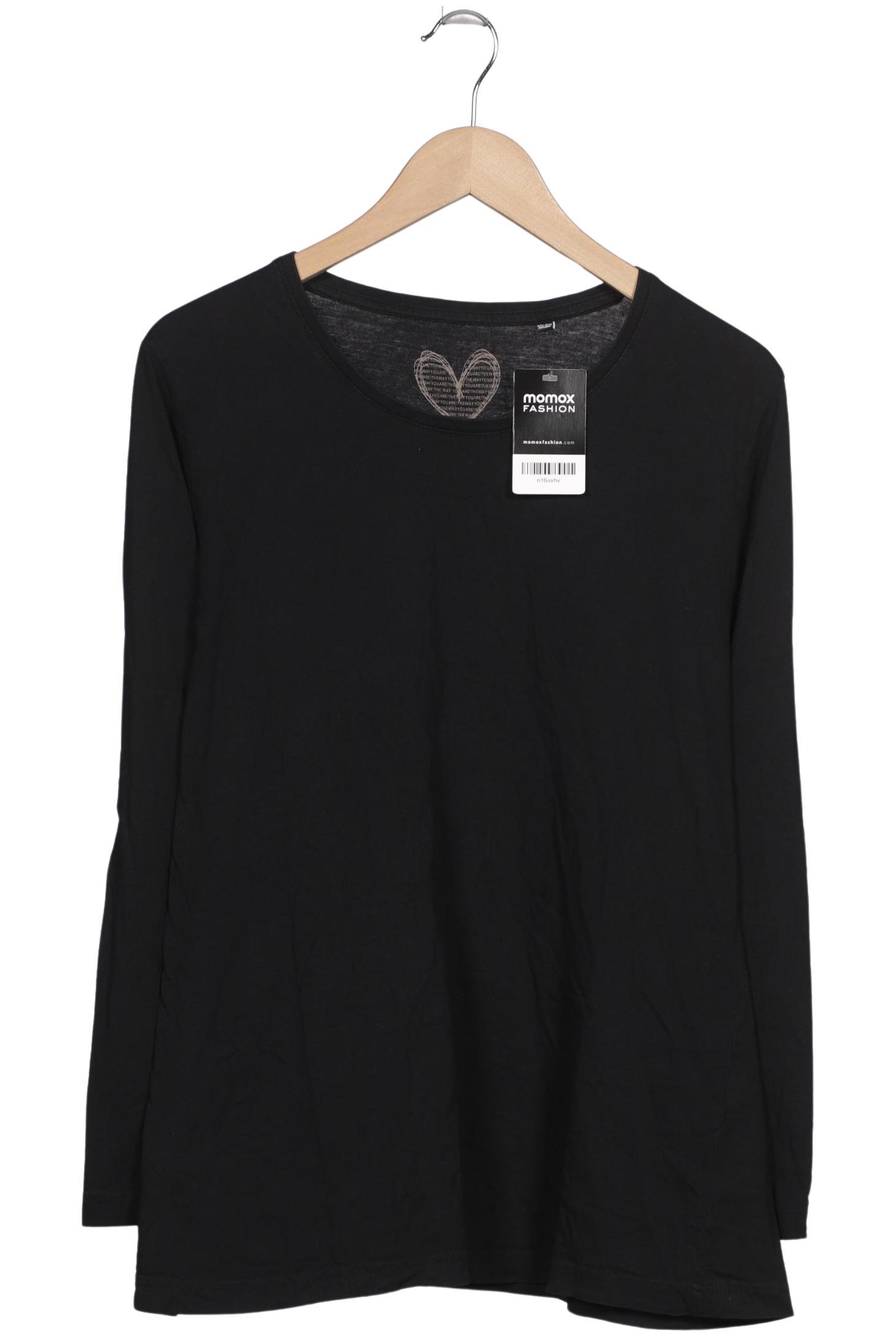 

Ulla Popken Damen Langarmshirt, schwarz, Gr. 46
