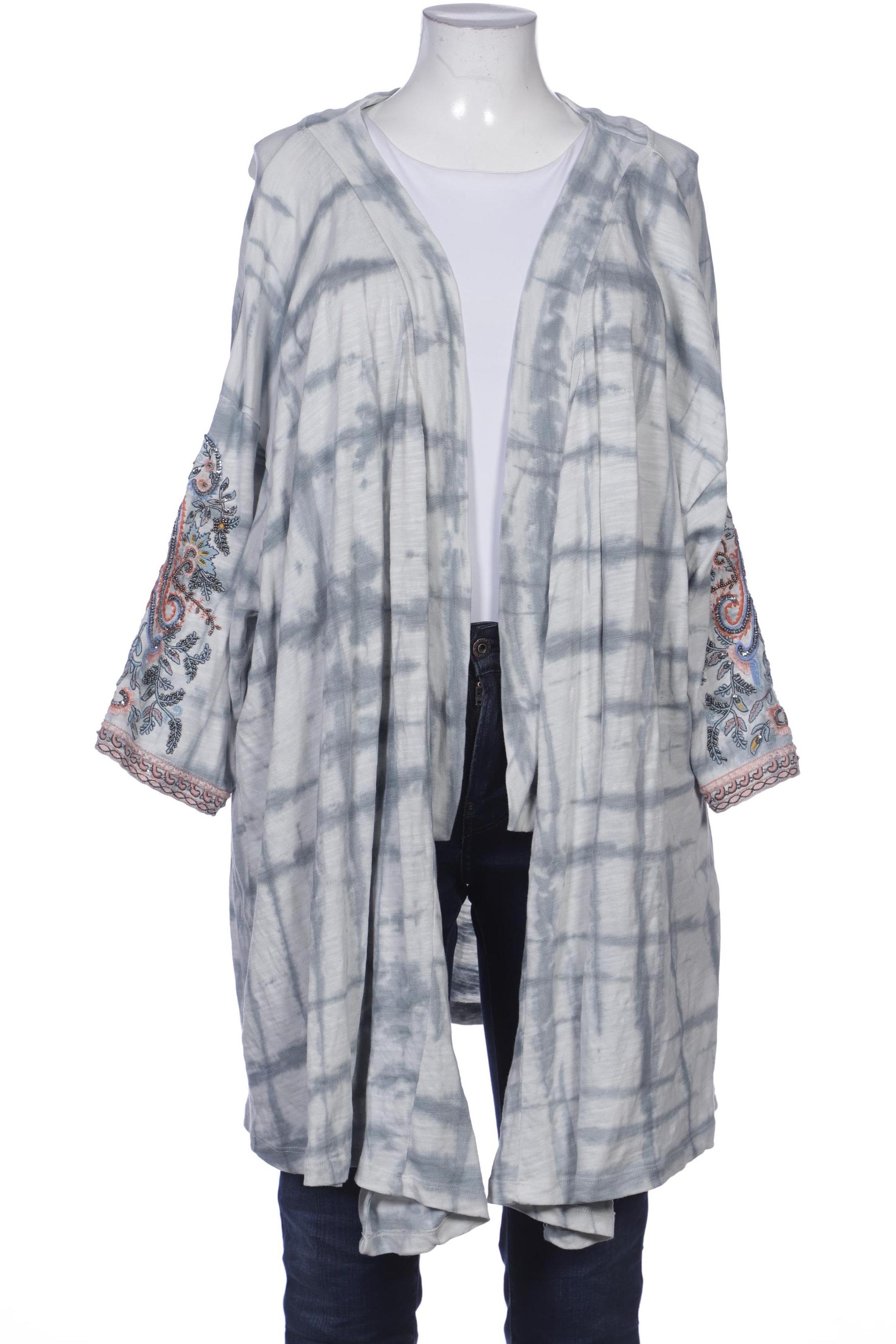 

Ulla Popken Damen Strickjacke, weiß, Gr. 48