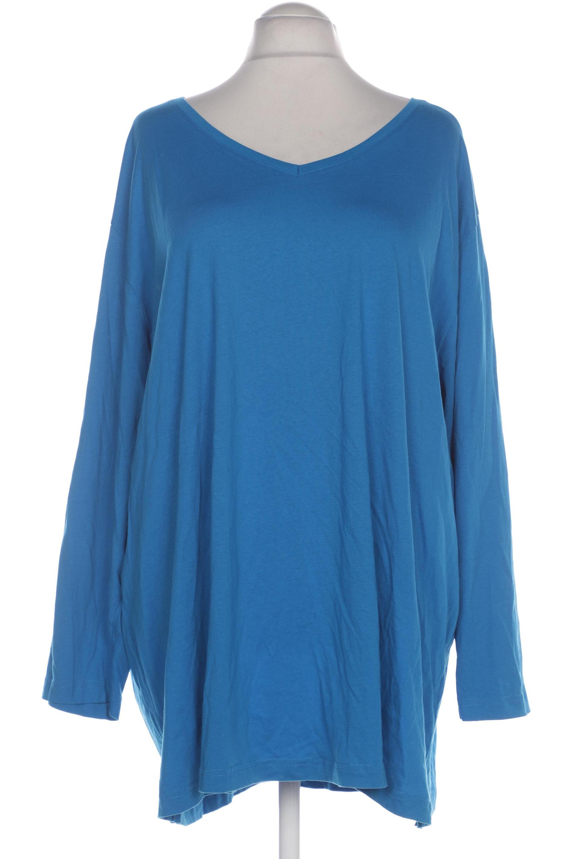 

Ulla Popken Damen Langarmshirt, blau, Gr. 58