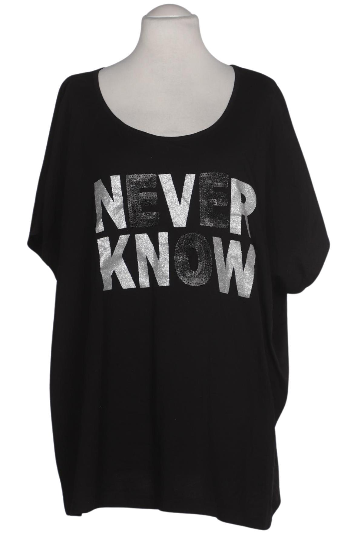 

Ulla Popken Damen T-Shirt, schwarz, Gr. 58