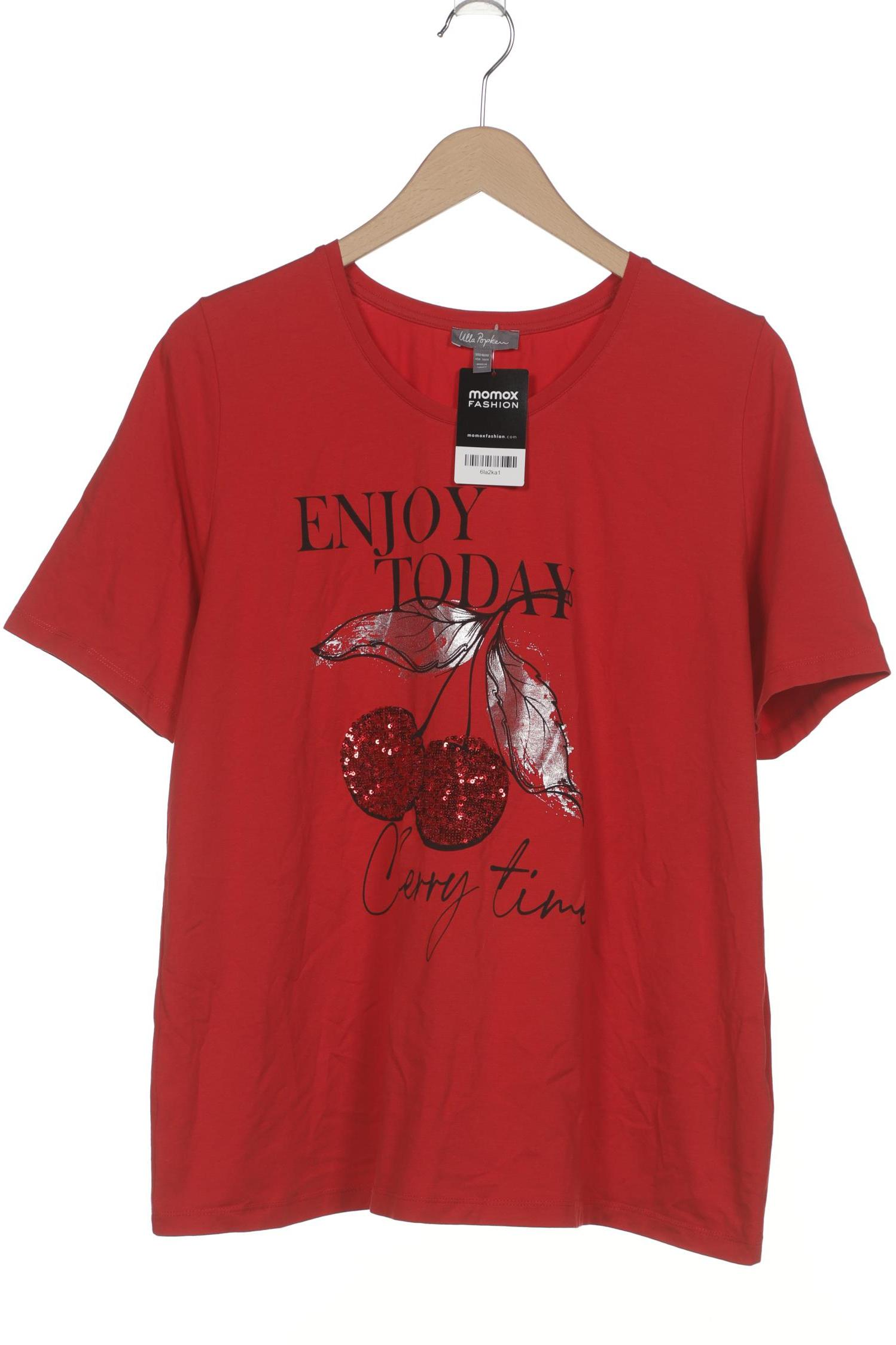 

Ulla Popken Damen T-Shirt, rot, Gr. 46