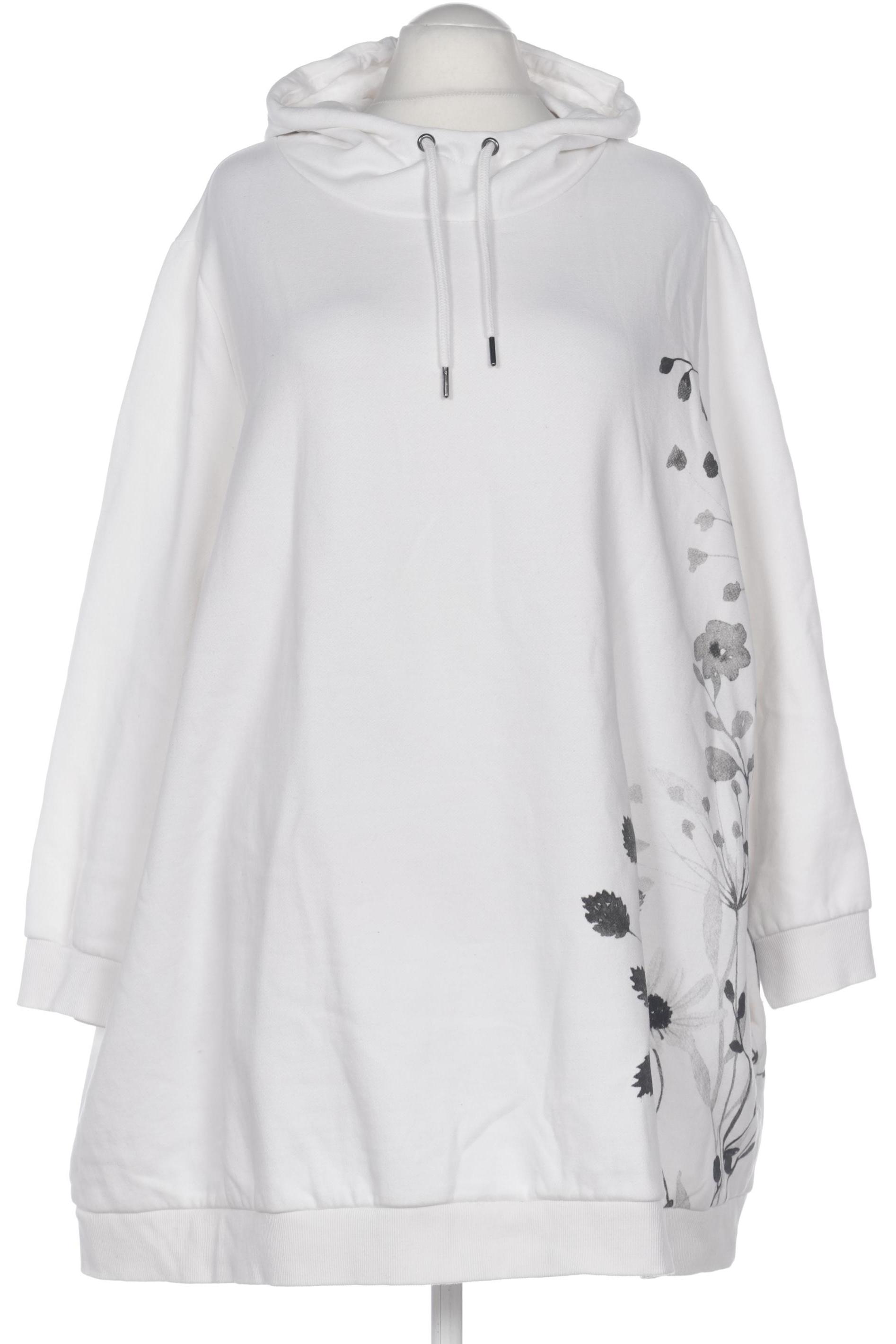 

Ulla Popken Damen Kapuzenpullover, weiß, Gr. 52